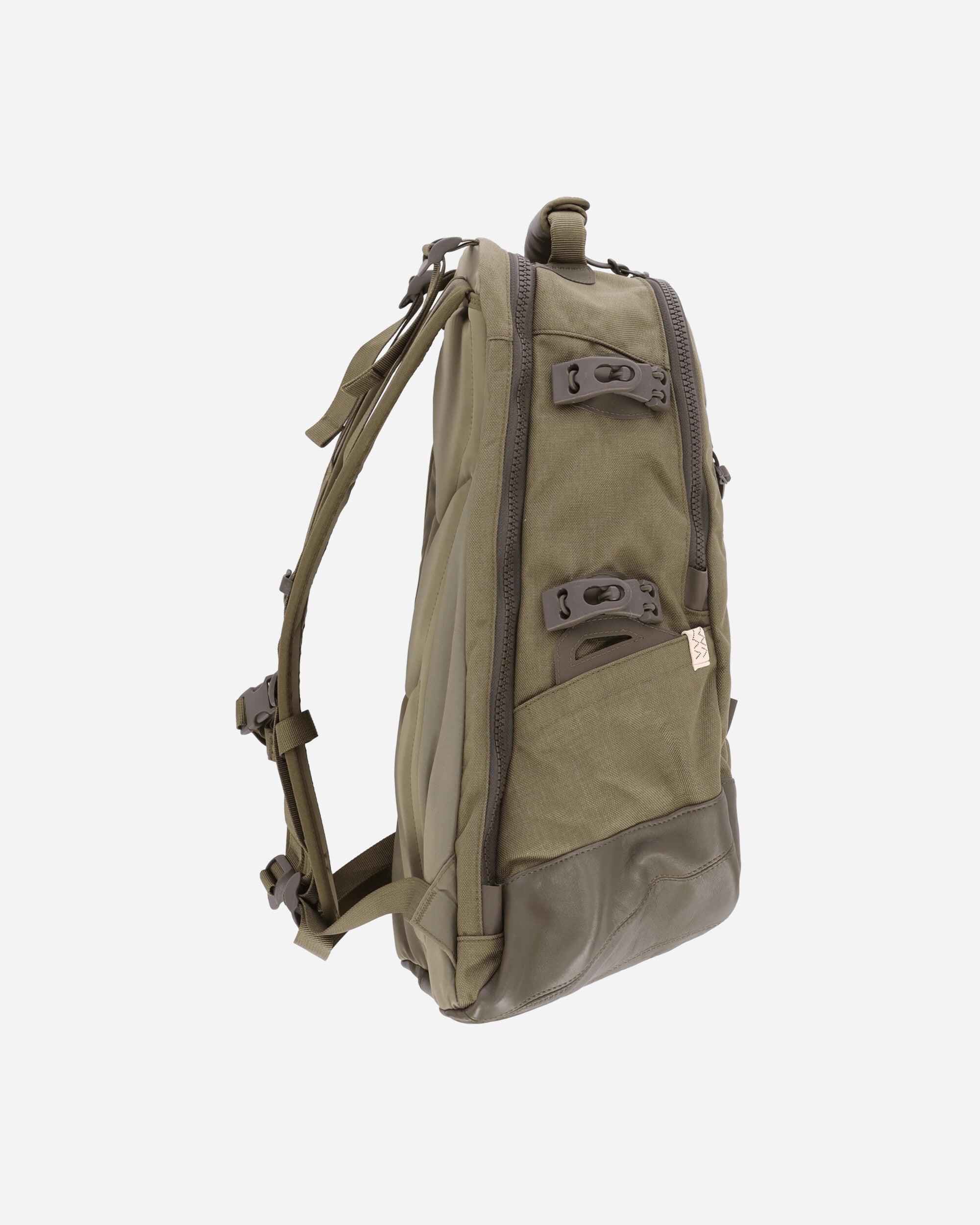 VISVIM BALLISTIC 20L OLIVE Visvim Backpack Cordura in Lambskin 22L