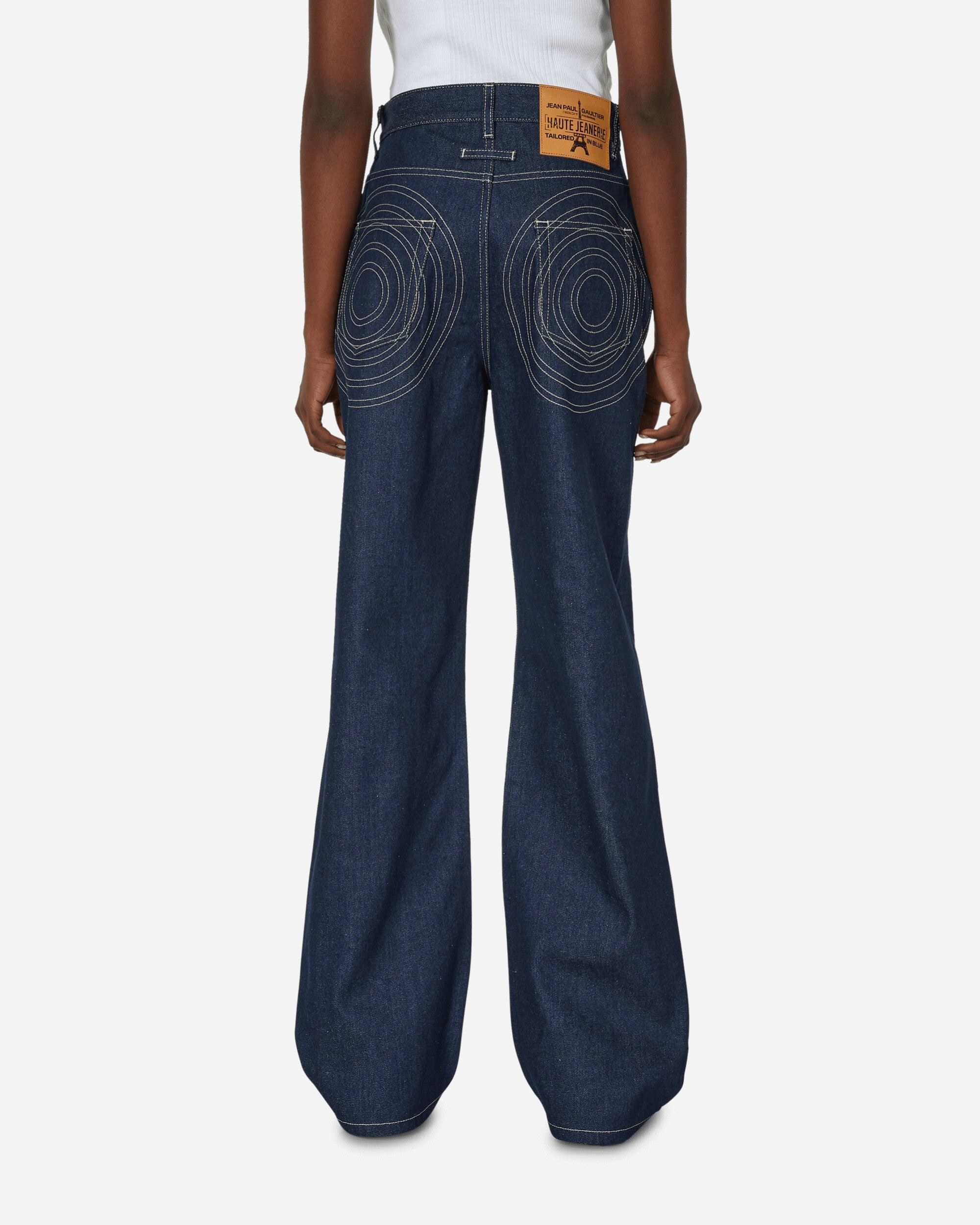 デニム・ジーパン JEAN PAUL GAULTIER Women Denim Pants 2533FVE088D0135757 Blue Jean Paul Gaultier lace-up Detail Jeans | Blue | FARFETCH
