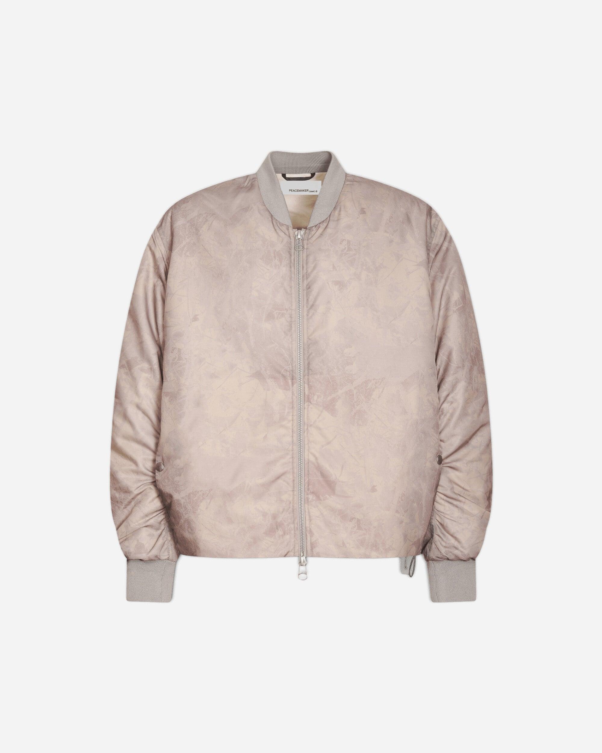 Oamc Peacemaker S Minimal Bomber Jacket Foliage Print in Natural