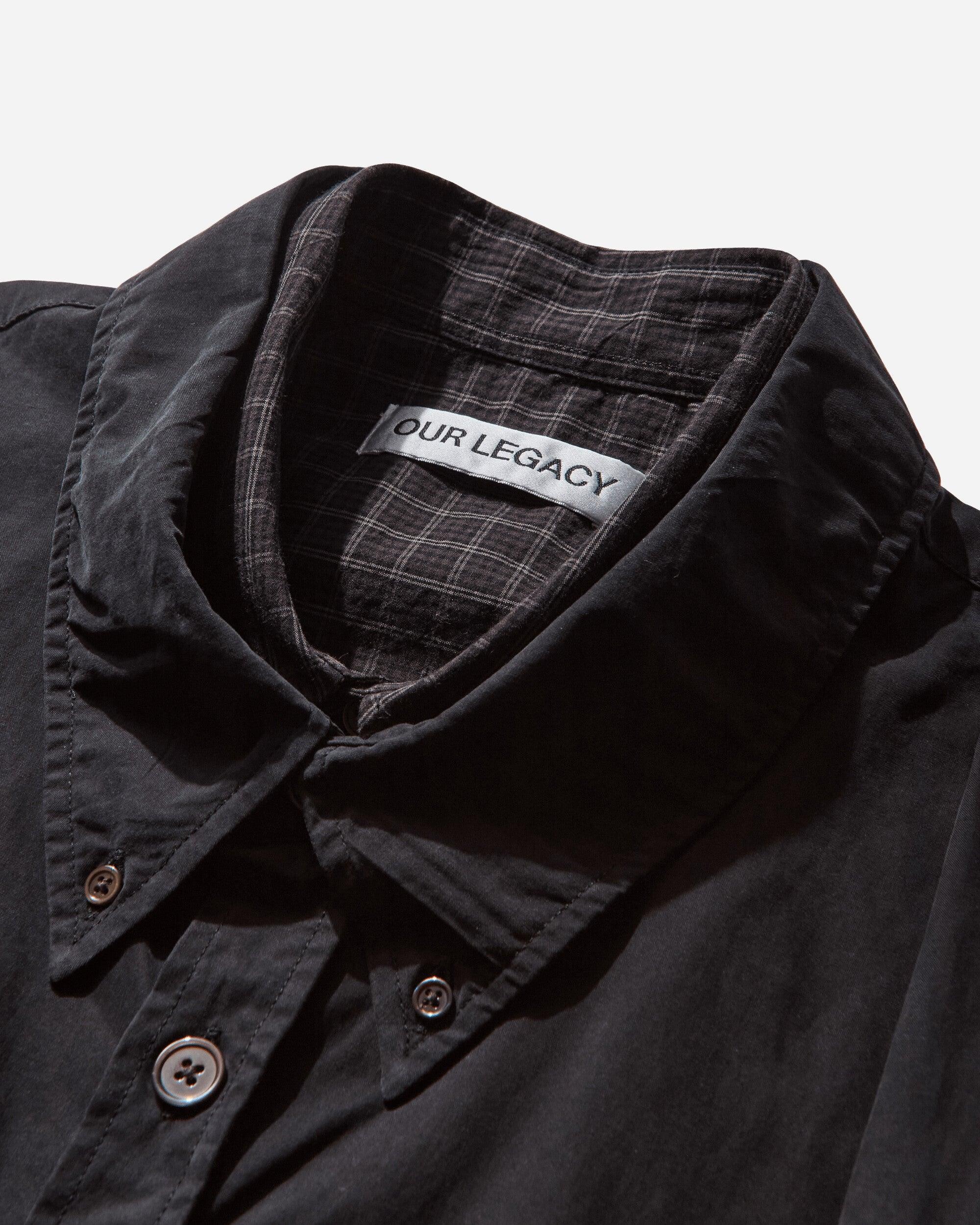 Our Legacy Men S Double Borrowed Shirt Black Faux Lumberjack Check 