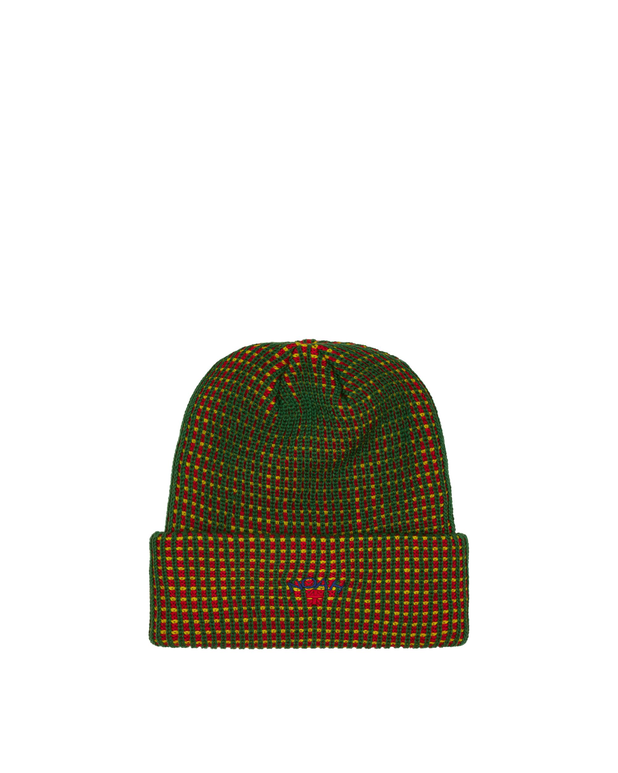 Noah Synthetic Tri-color Logo Beanie in 