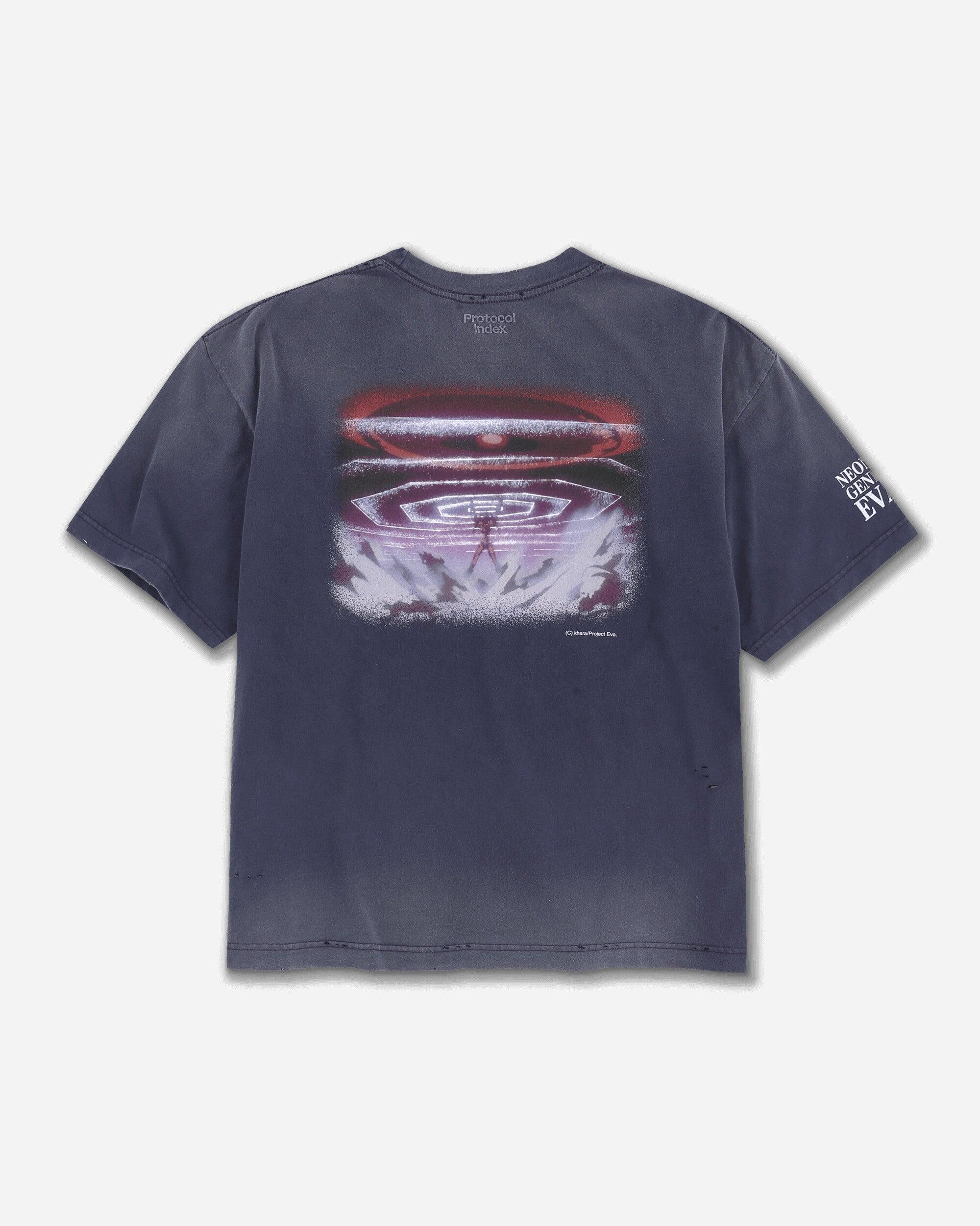 Protocol Index Men S Overdyed Vintage Evangelion Unit-01 T-shirt