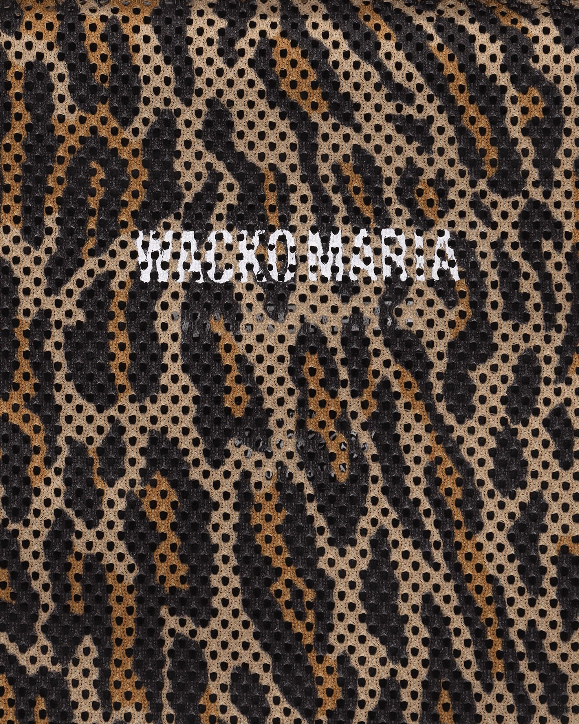 Wacko Maria Speak Easy Leopard Shoulder Bag Beige in Brown