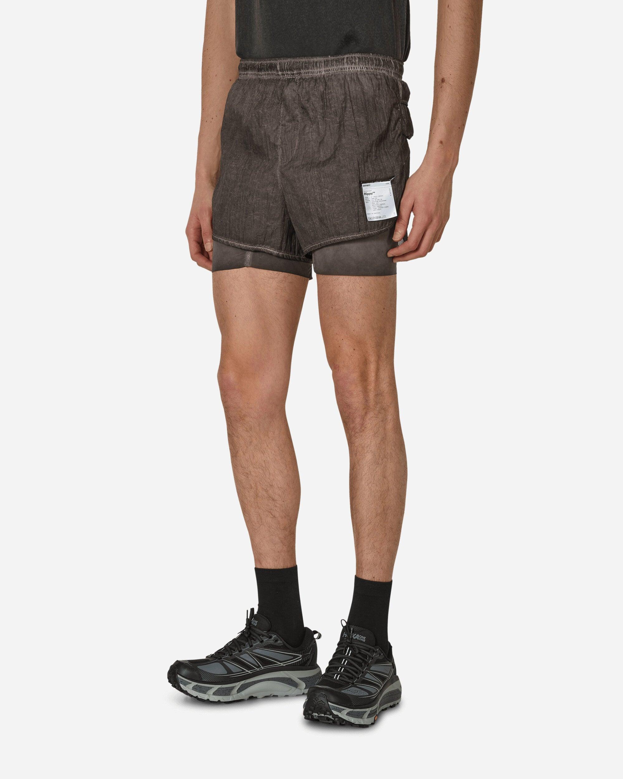 Satisfy Rippy 3 Trail Shorts Aged Deep Mahogany in Black for Men 