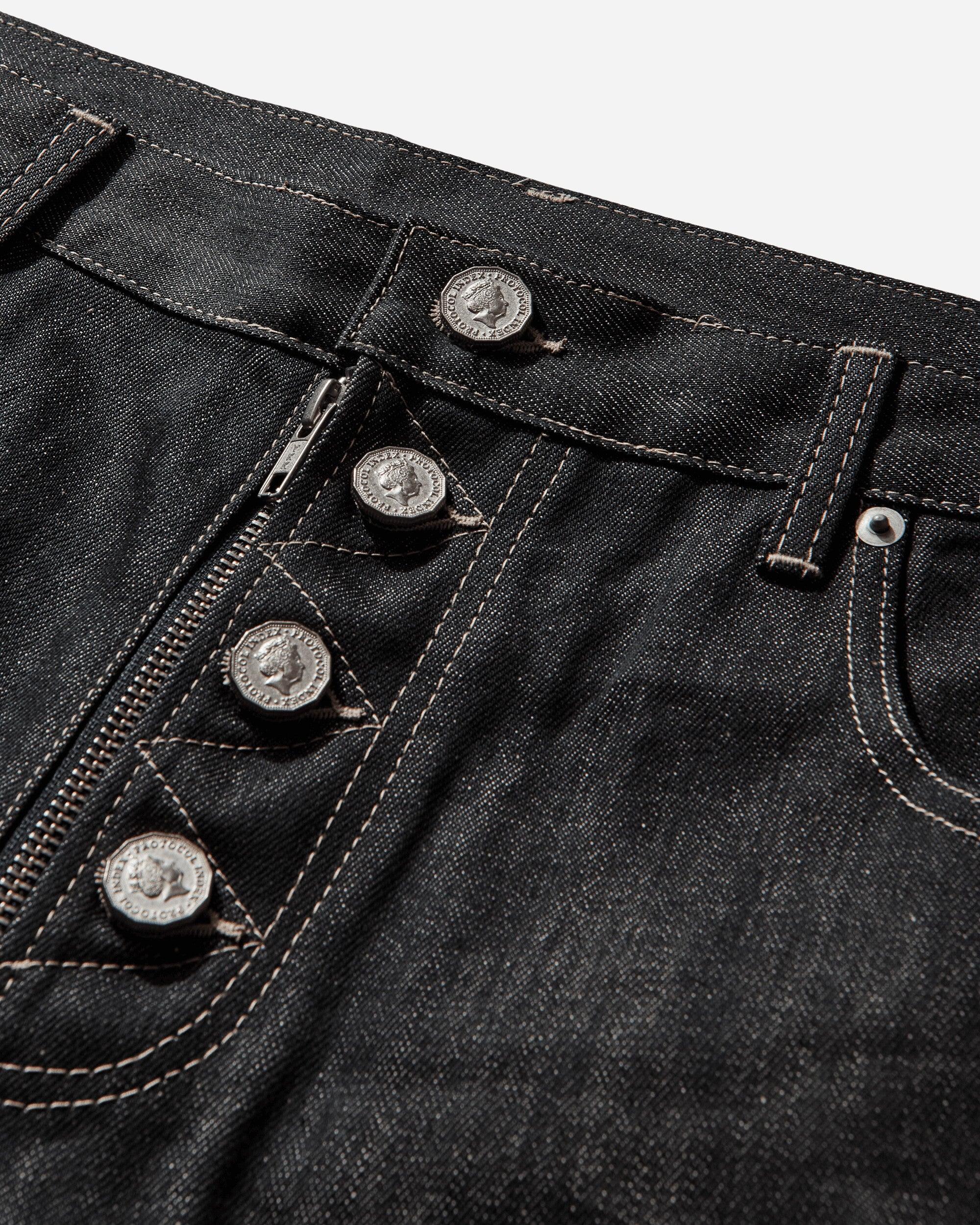 Protocol Index Men S Paneled Hybrid Denim Pants Indigo / Leather