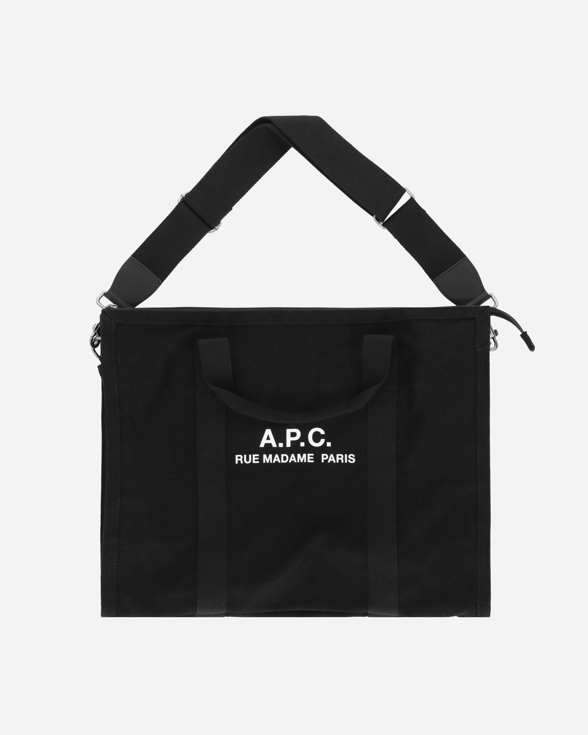 ★A.P.C.★ Recuperation Vesace Tote Bag Black CODBMH61930LZZ A.P.C. Men's A.P.C Recuperation 2 Way Tote Bag in Black A.P.C.