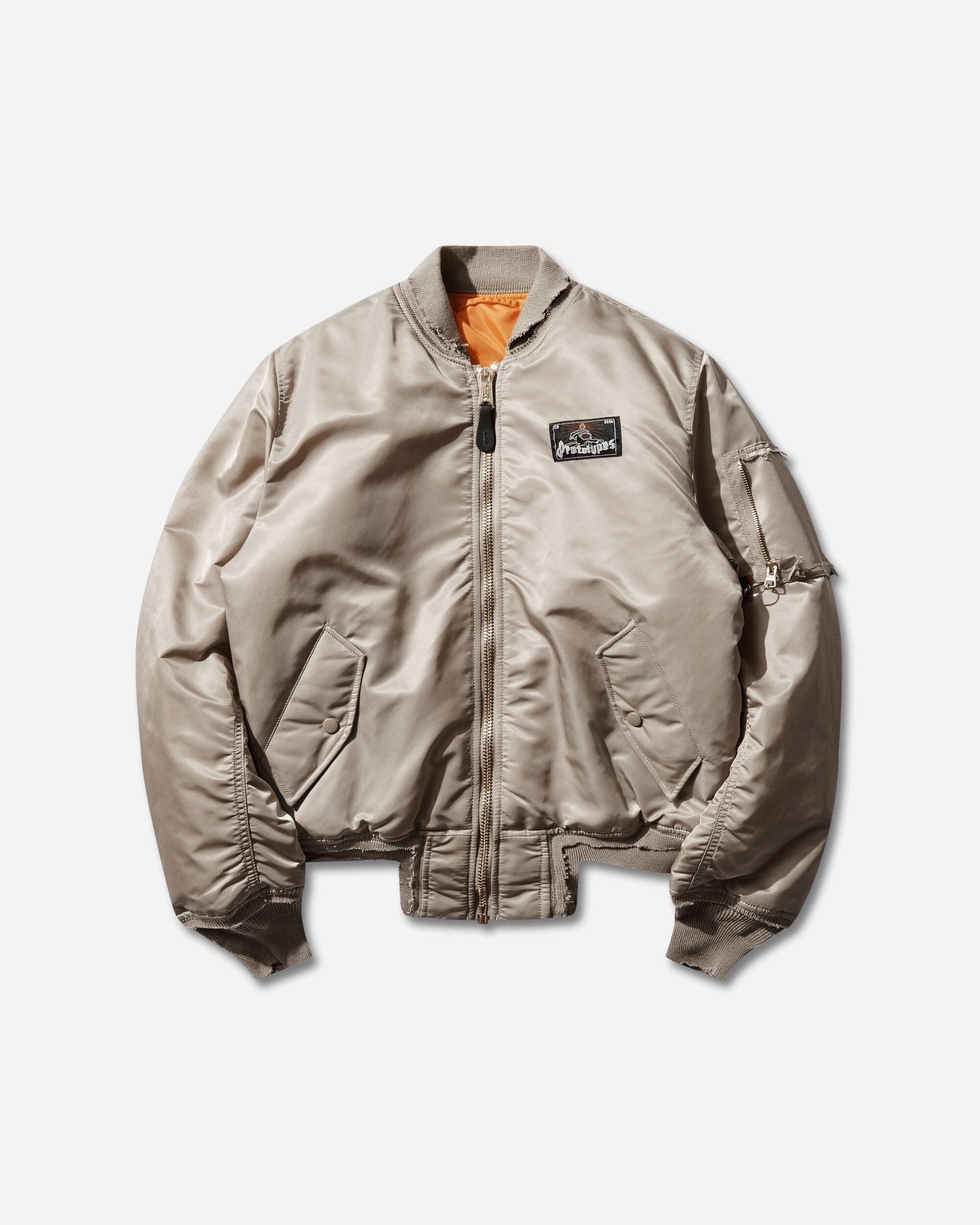 PROTOTYPES Alpha Industries Sprayed Bomber Jacket Sand in Natural