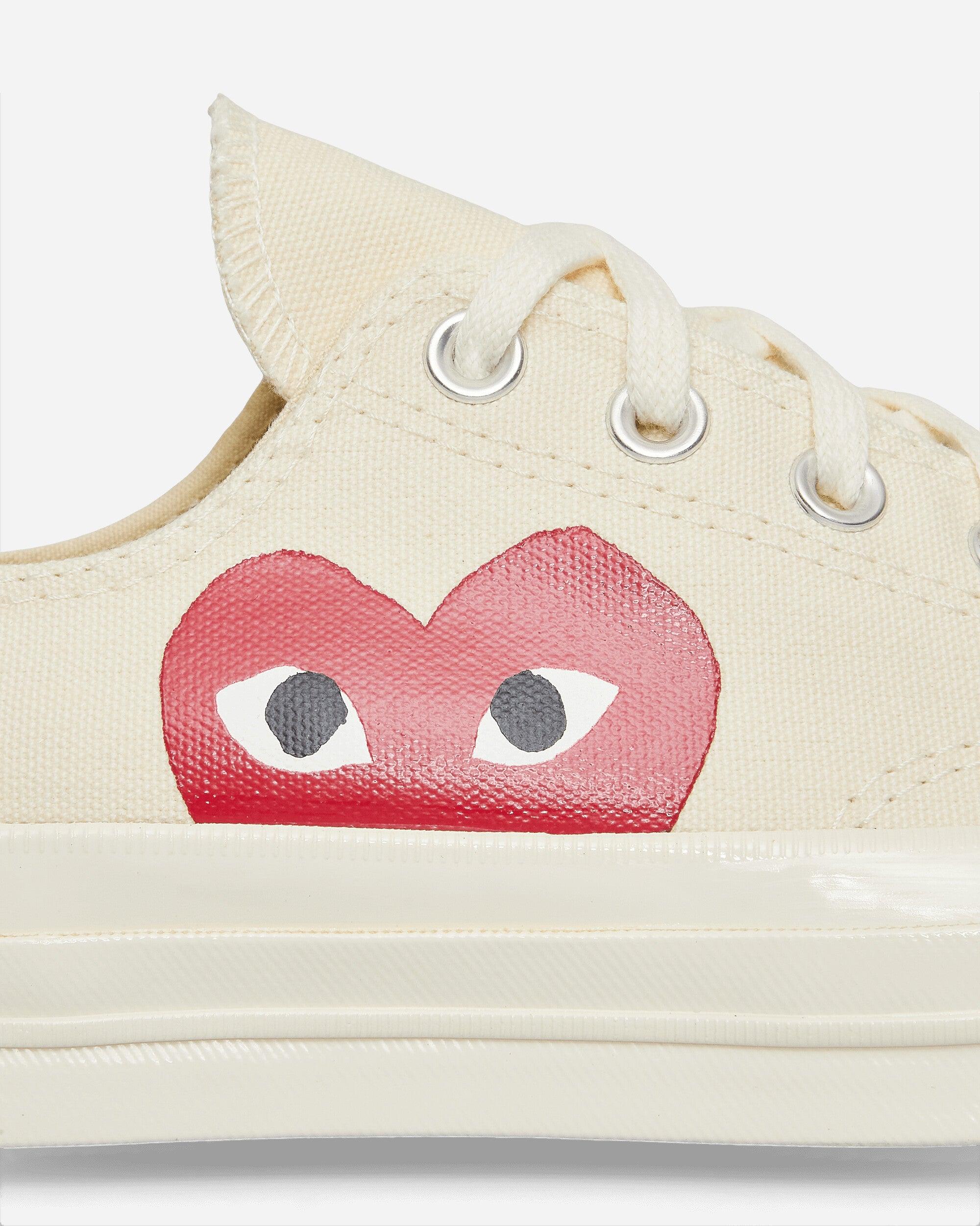 COMME DES GARÇONS PLAY Cdg Play X Converse Unisex Chuck Taylor All Star One  Heart Low-top Sneakers in Natural for Men | Lyst