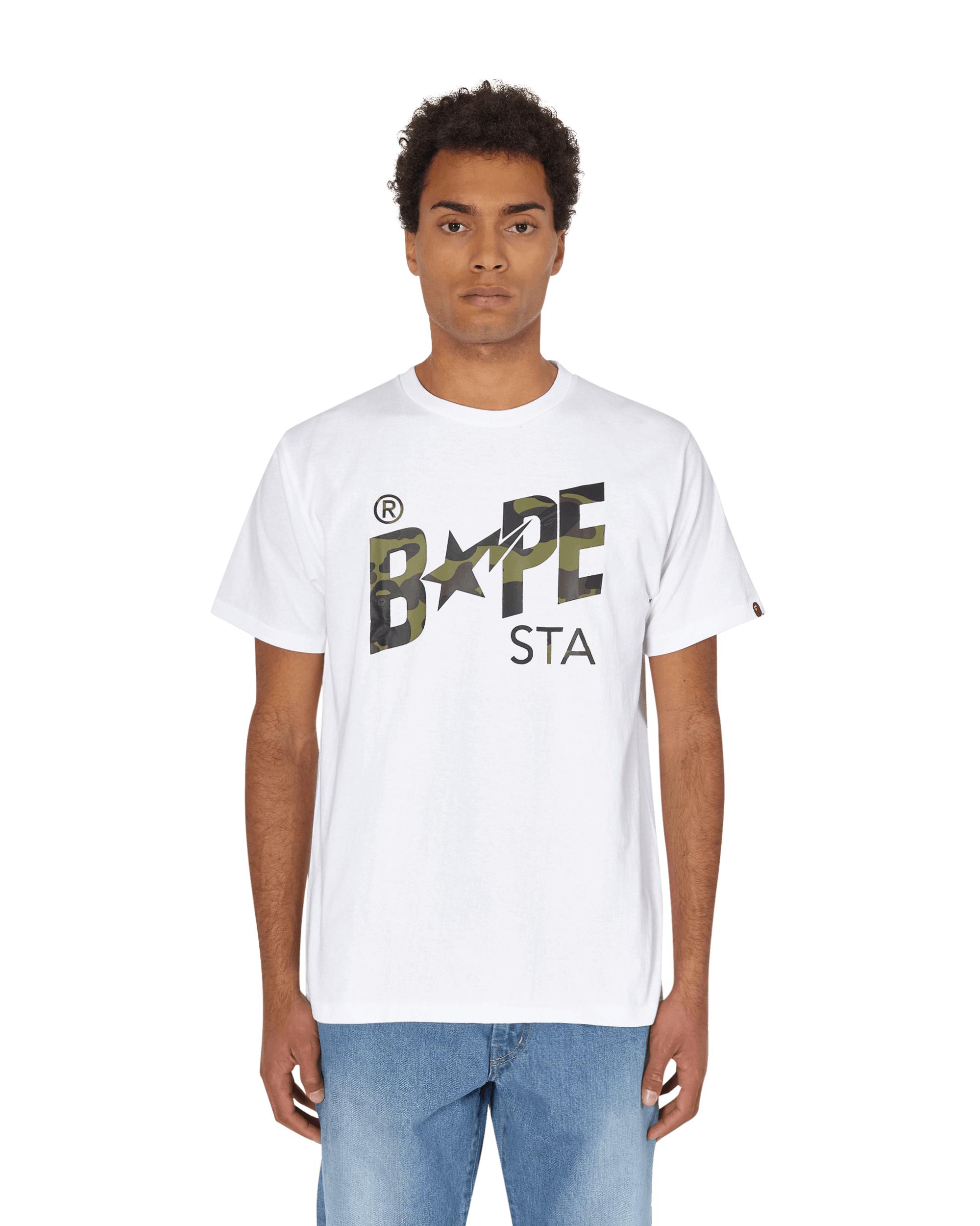 A Bathing Ape Cotton 1st Camo Bape Sta Logo T-shirt in White for Men - Lyst