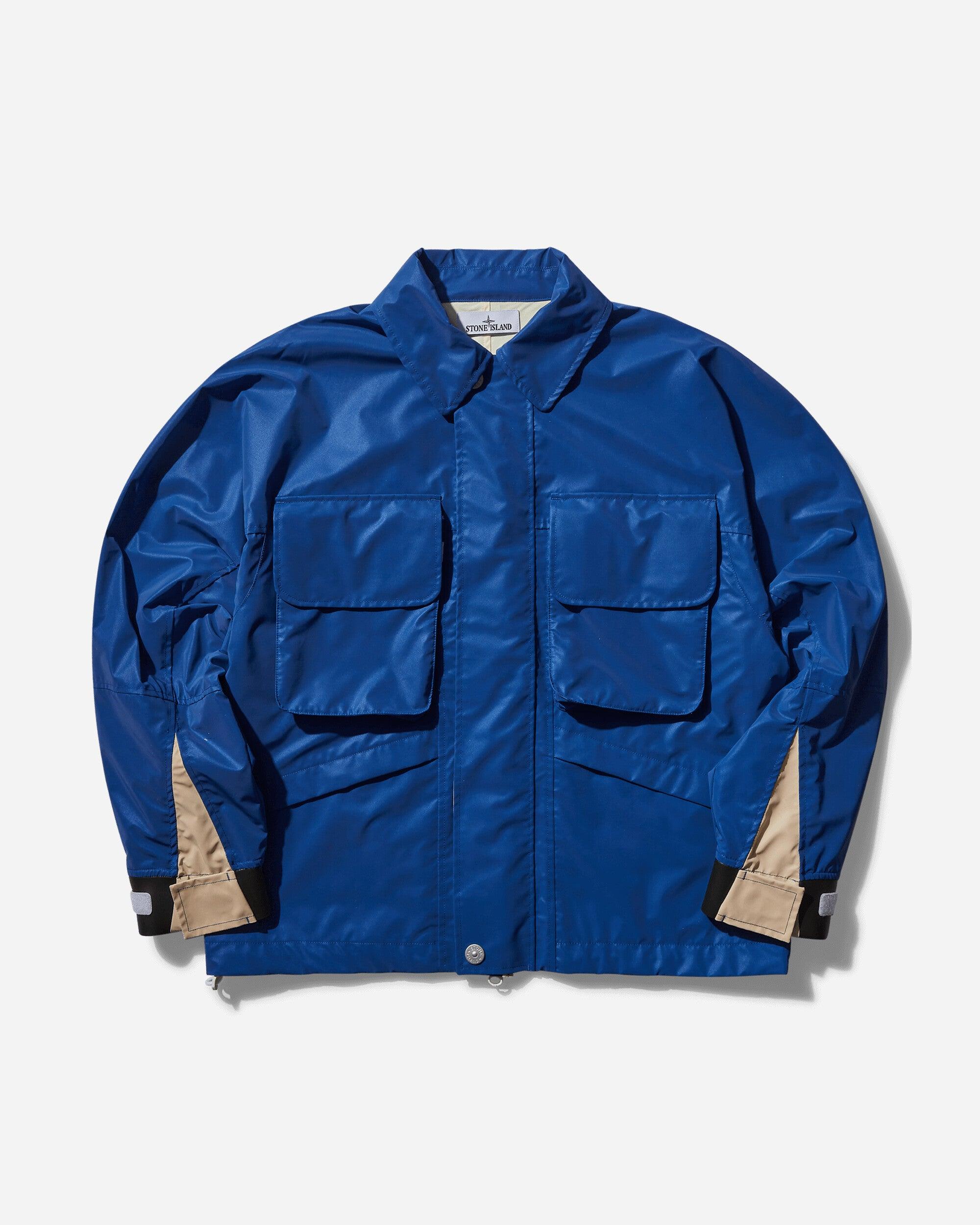 Stone Island Marina Nylon Canvas Plated Reflective Jacket Bright