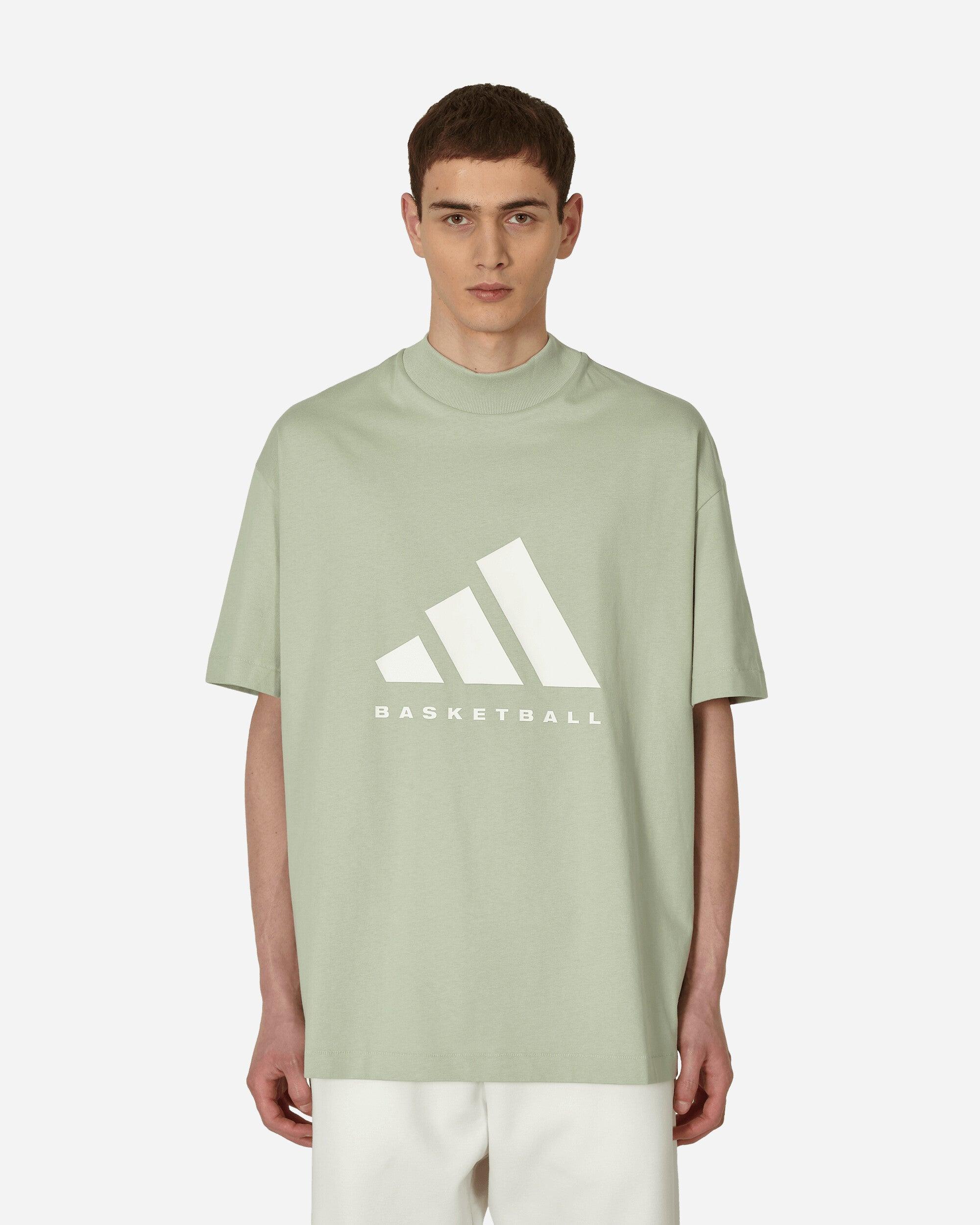 adidas Basketball T-shirt in Green for Men | Lyst