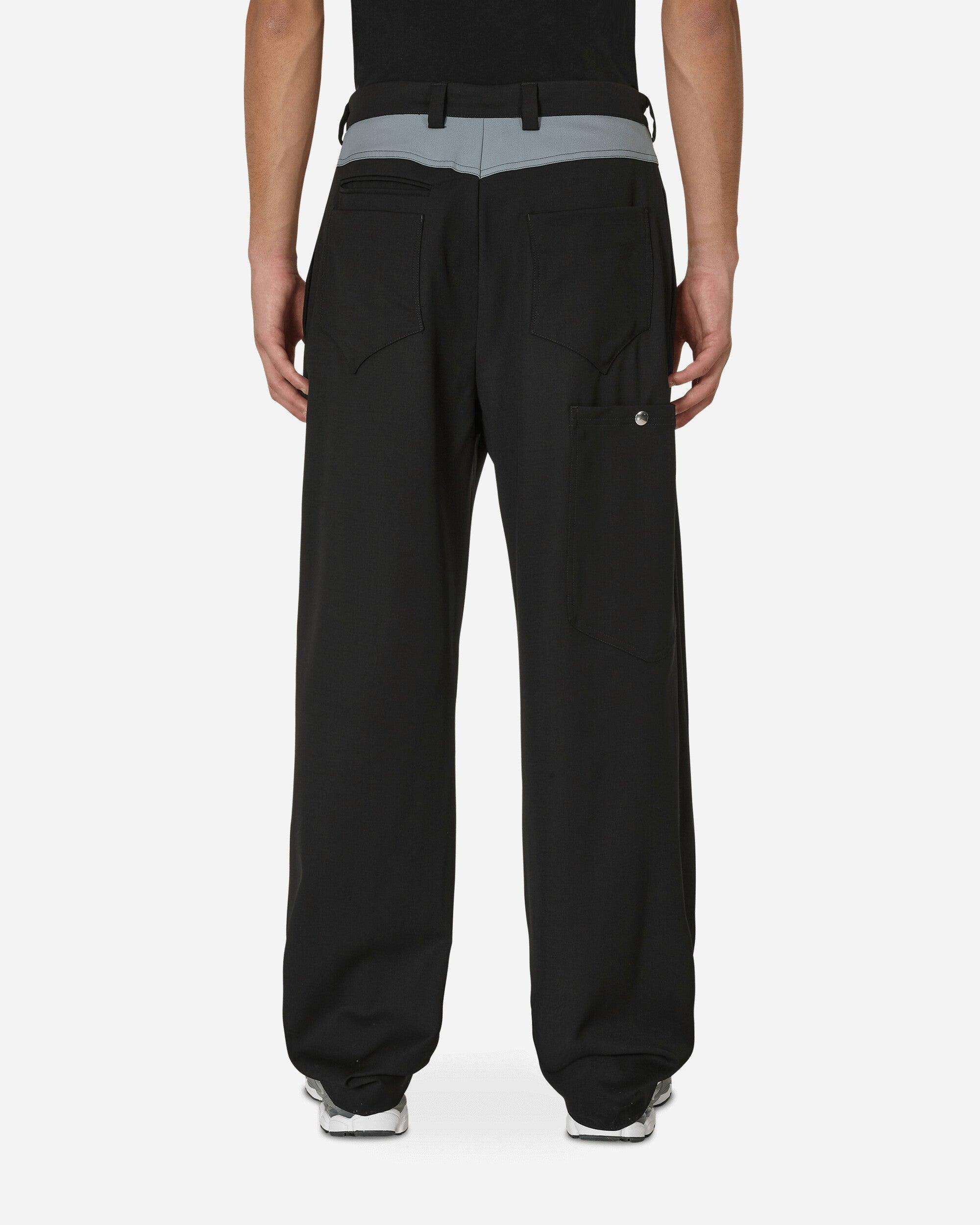 Kiko Kostadinov Kreuk Tailored Trousers Crow in Black for Kiko Kostadinov Kreuk Tailored Trousers Crow in Black for