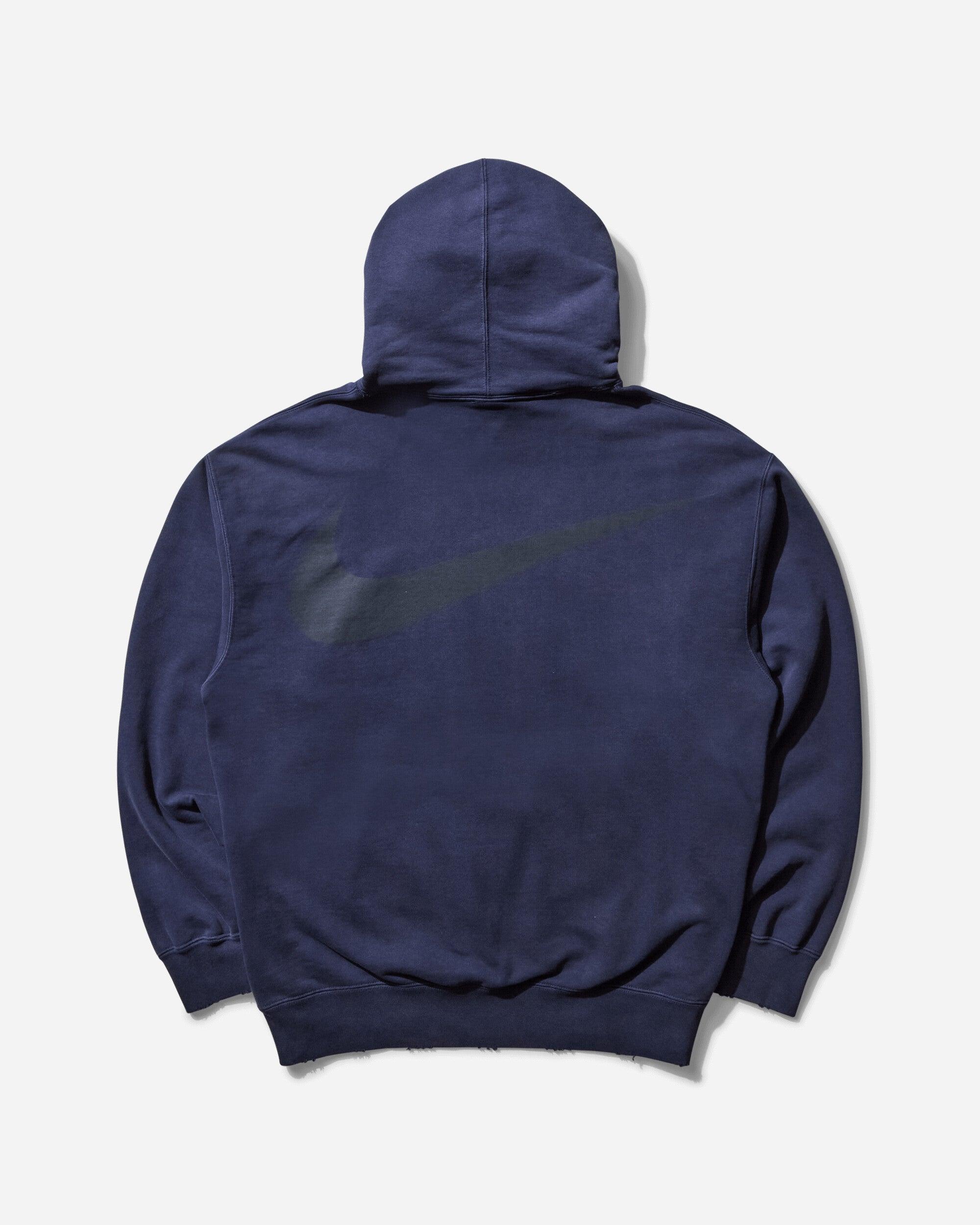 nike french terry hoodie blue