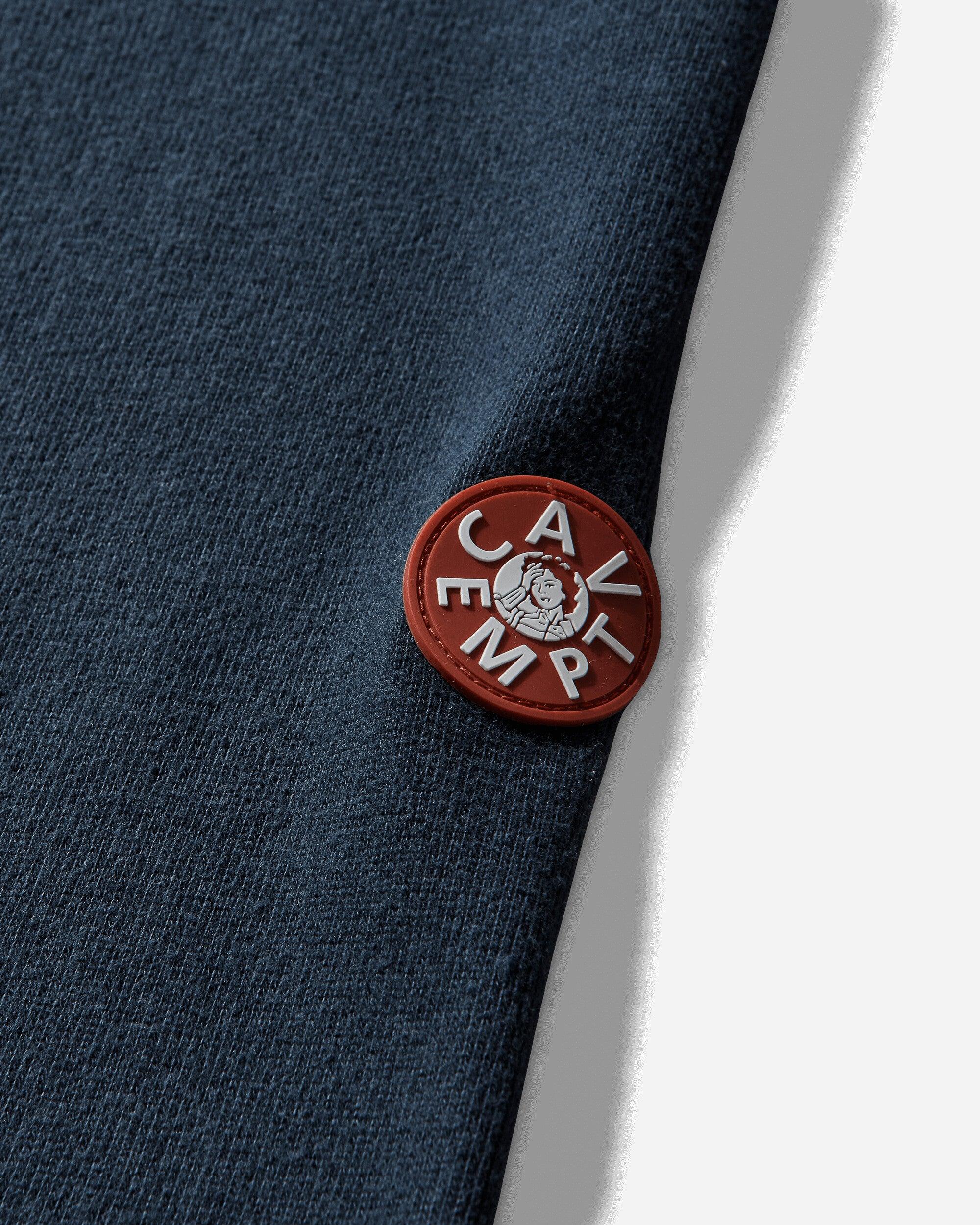 Cav Empt Men S Neck Snap Dbl Knit Hoodie Navy in Blue for Men 