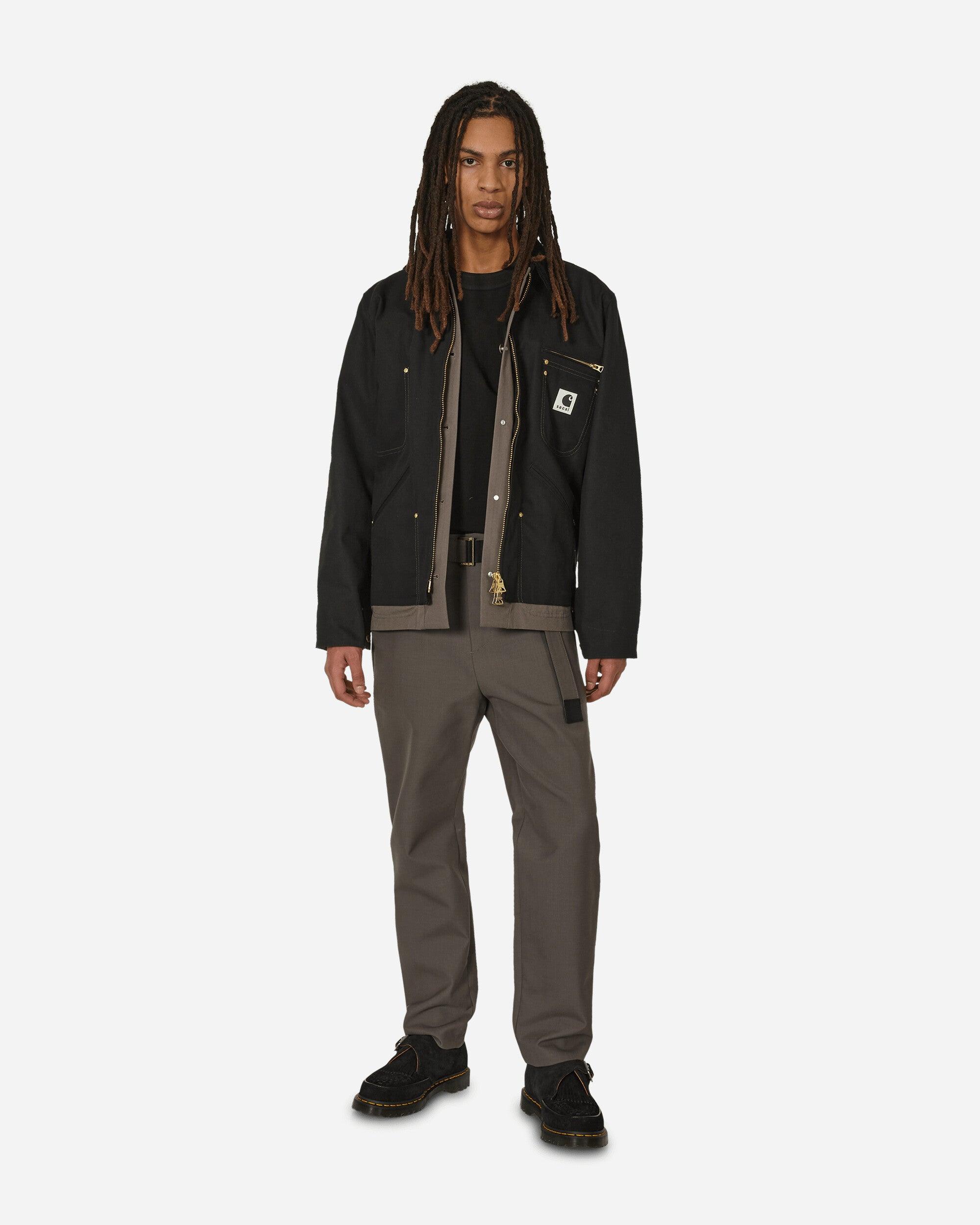 Sacai Carhartt Wip Suiting Bonding Pants Taupe in Black for Sacai Carhartt Wip Suiting Bonding Pants Taupe in Black for