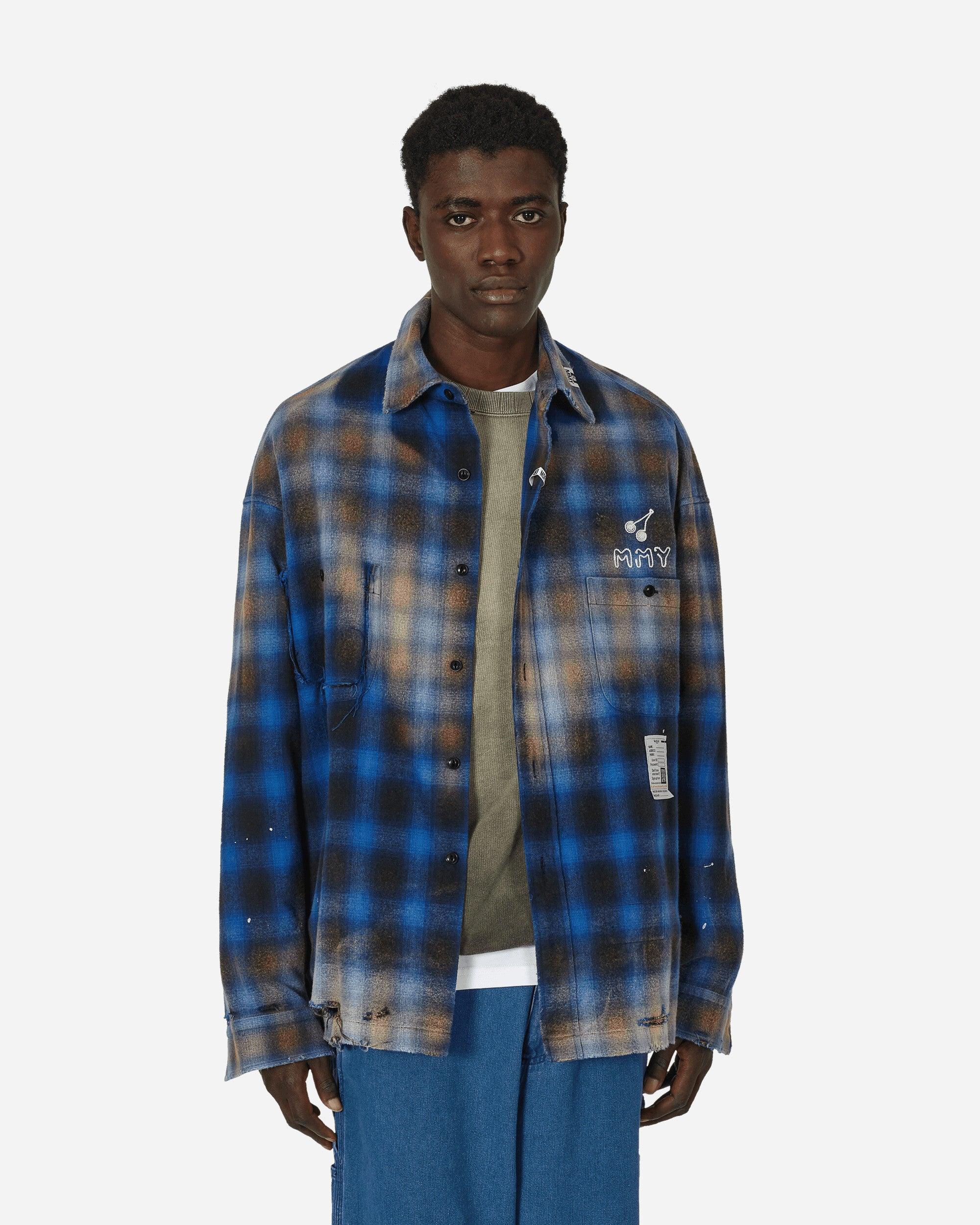 Maison Mihara Yasuhiro Vintage-Like Check Shirt in Blue for Men 