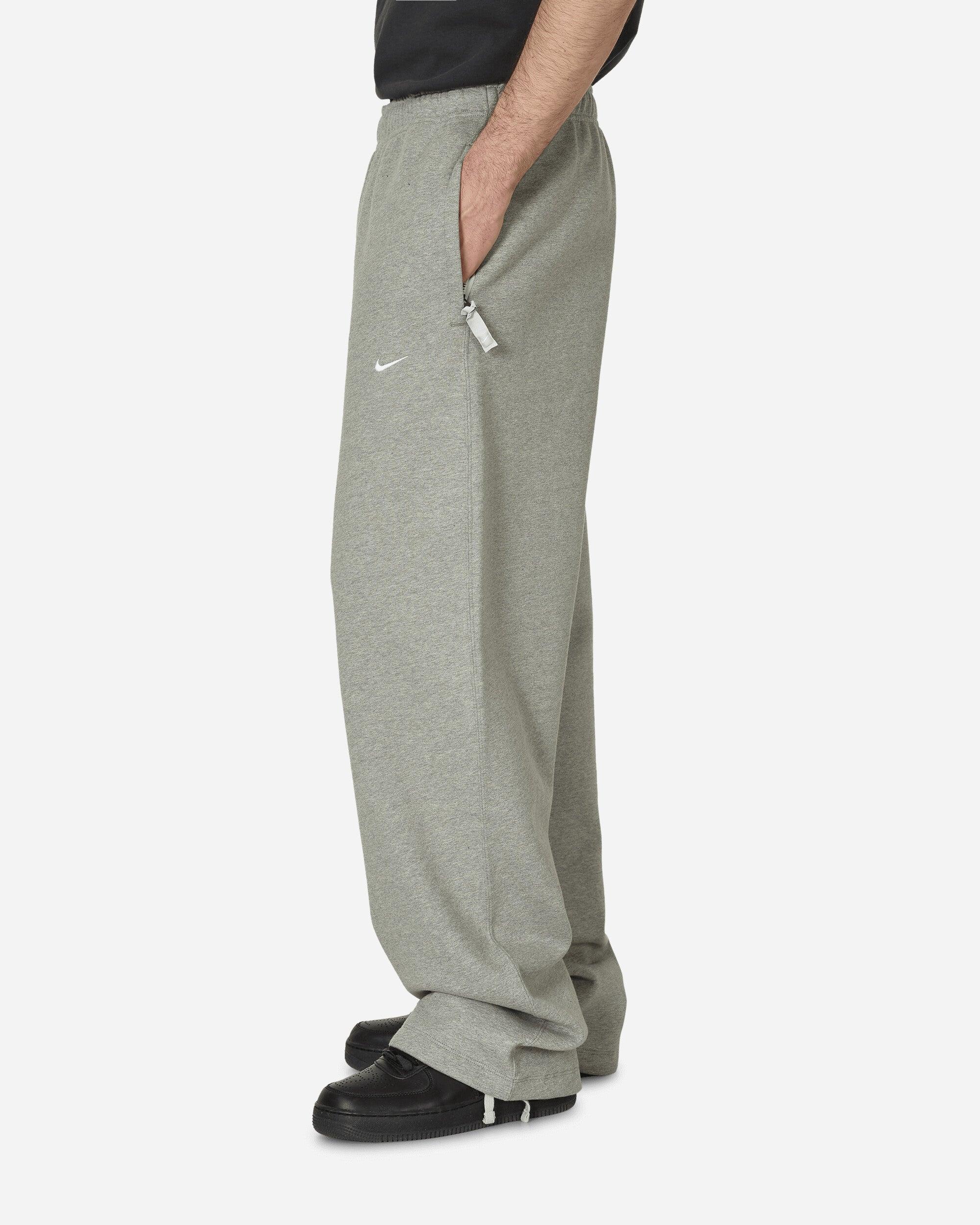 Nike Solo Swoosh Fleece Sweatpants Dark Grey Heather in Grey for