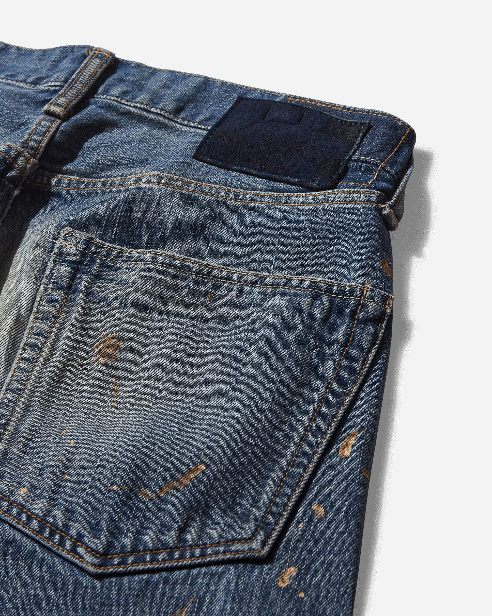Visvim Men S Social Sculpture 01 Damaged-41 Jeans in Blue Visvim Men S Social Sculpture 01 Damaged-41 Jeans in Blue