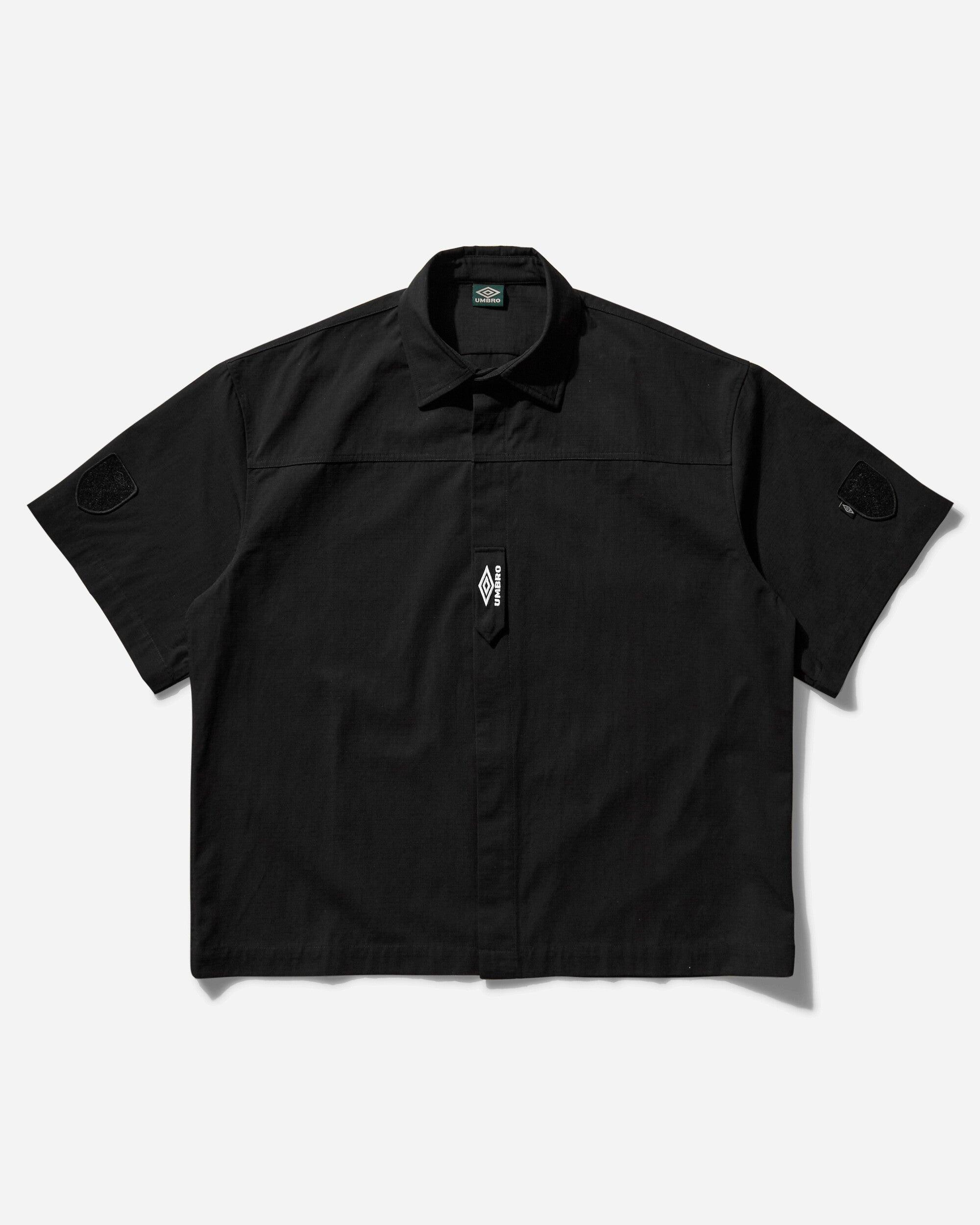Umbro Men S Tactical Shortsleeve Shirt Washed in Black for