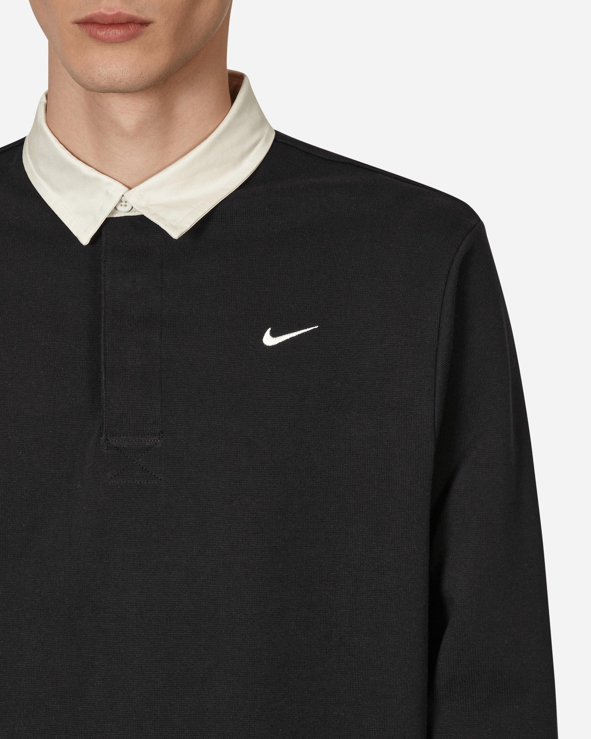 Nike Solo Swoosh Rugby Top Black for Men | Lyst