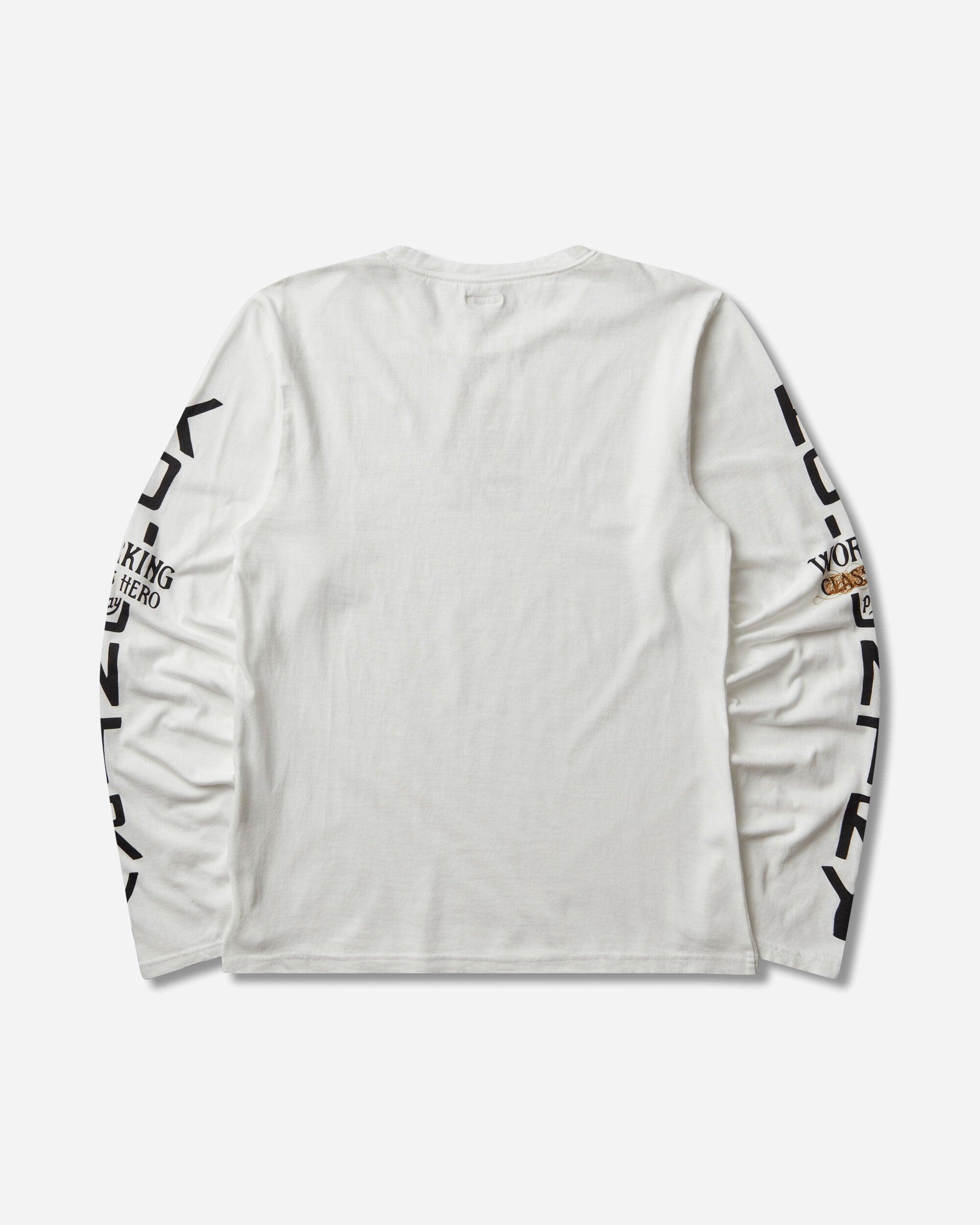 Kapital S 20/-Jersey Crew Longsleeve T-Shirt (Peckish Kap) in Gray 