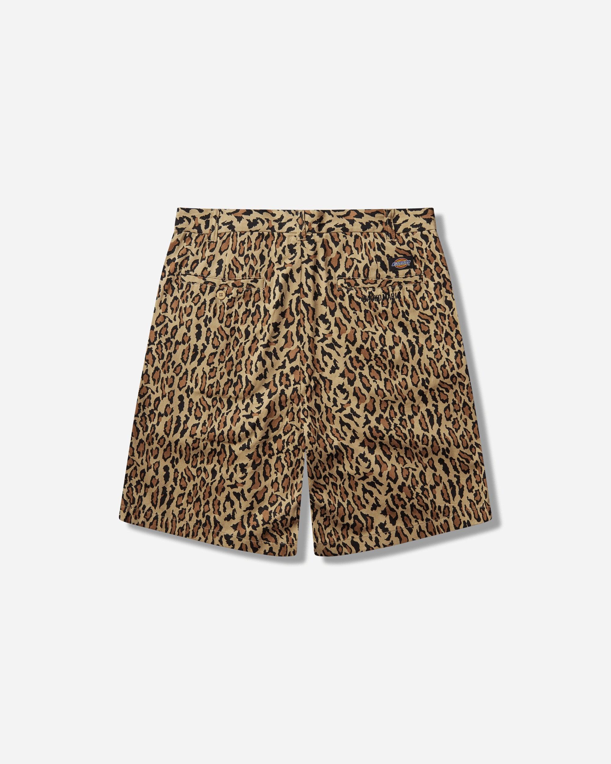 Wacko Maria S Dickies Leopard Pleated Short Trousers (Type-2) in