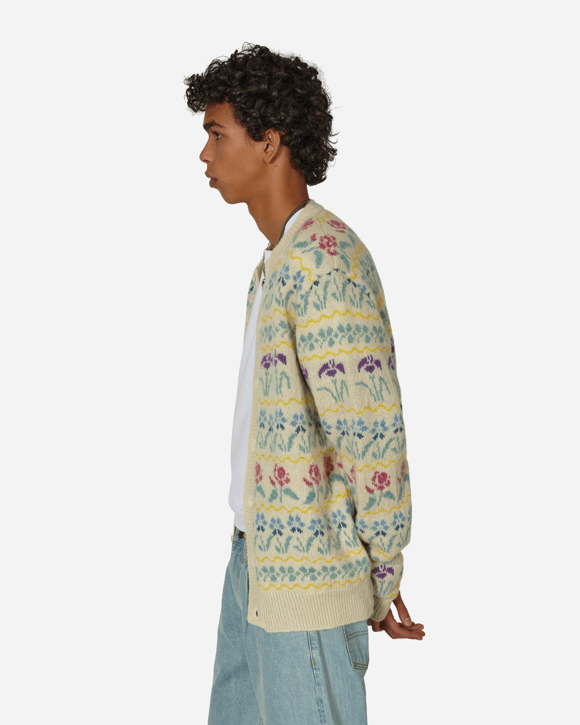 Noah Shetland Floral Cardigan Cream / Floral in Natural for Men