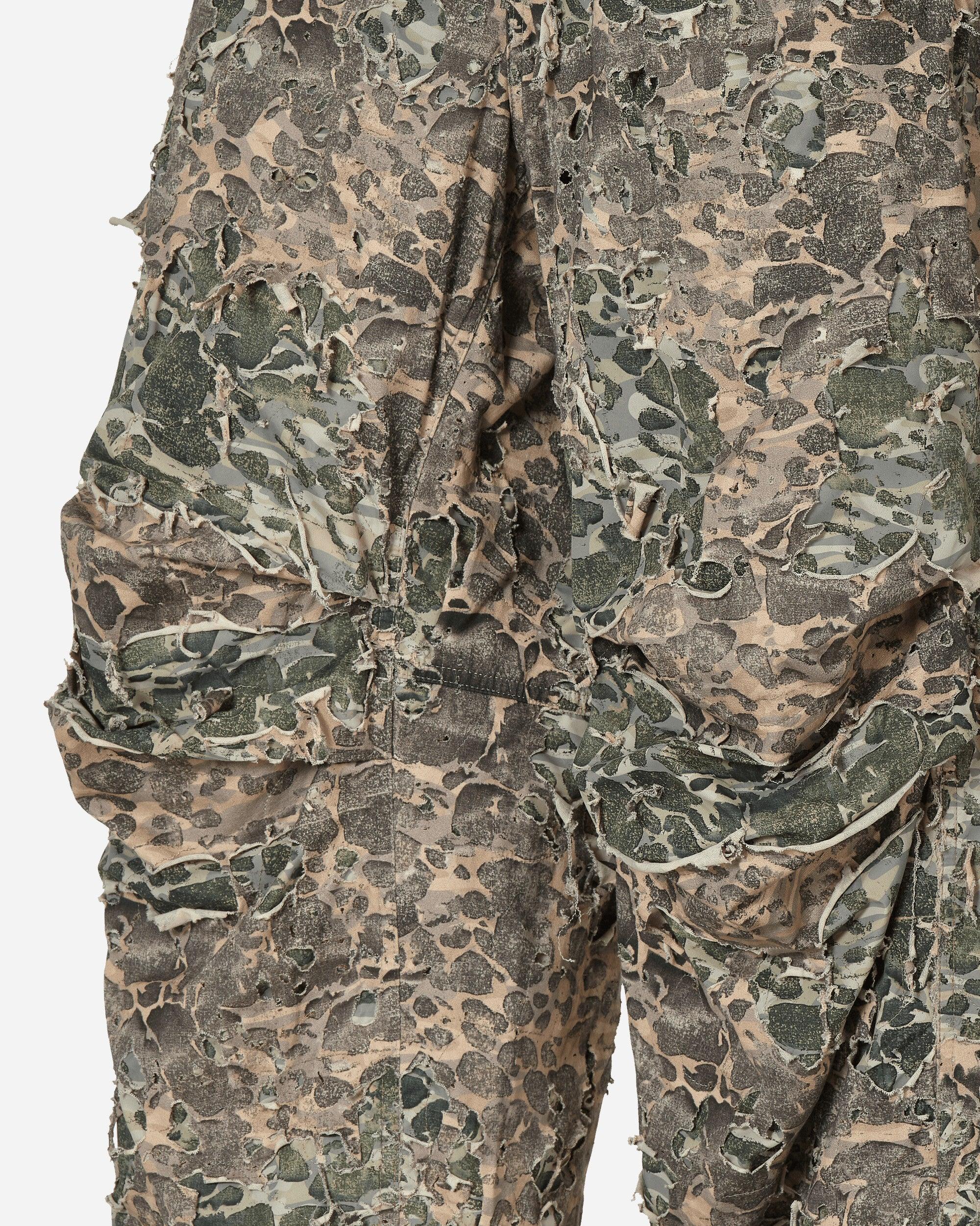DIESEL Destroyed Pants Camo in Green for Men | Lyst