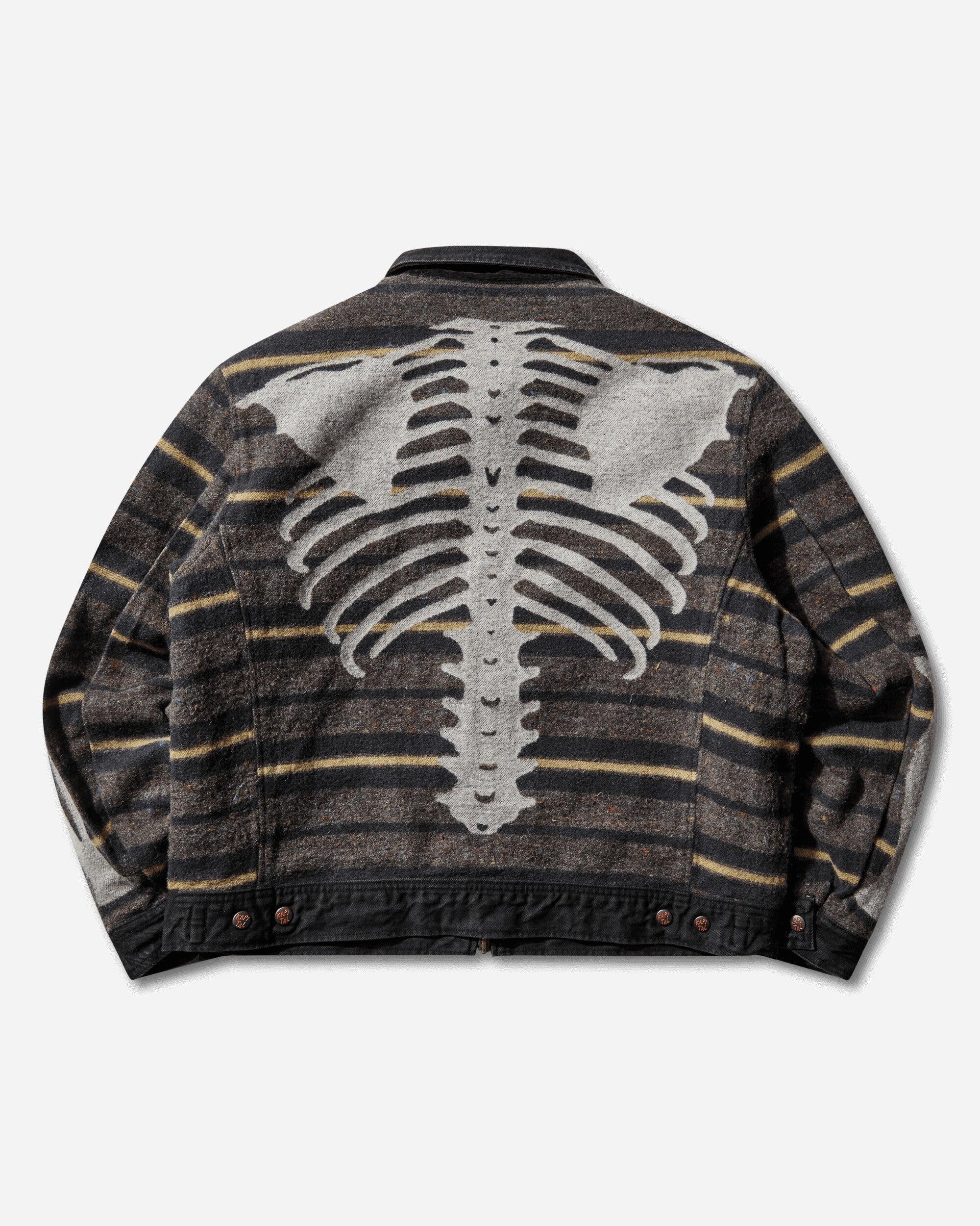 Kapital S 14Oz X Denim Bone Lining Reversible Zip-Up Work Jacket