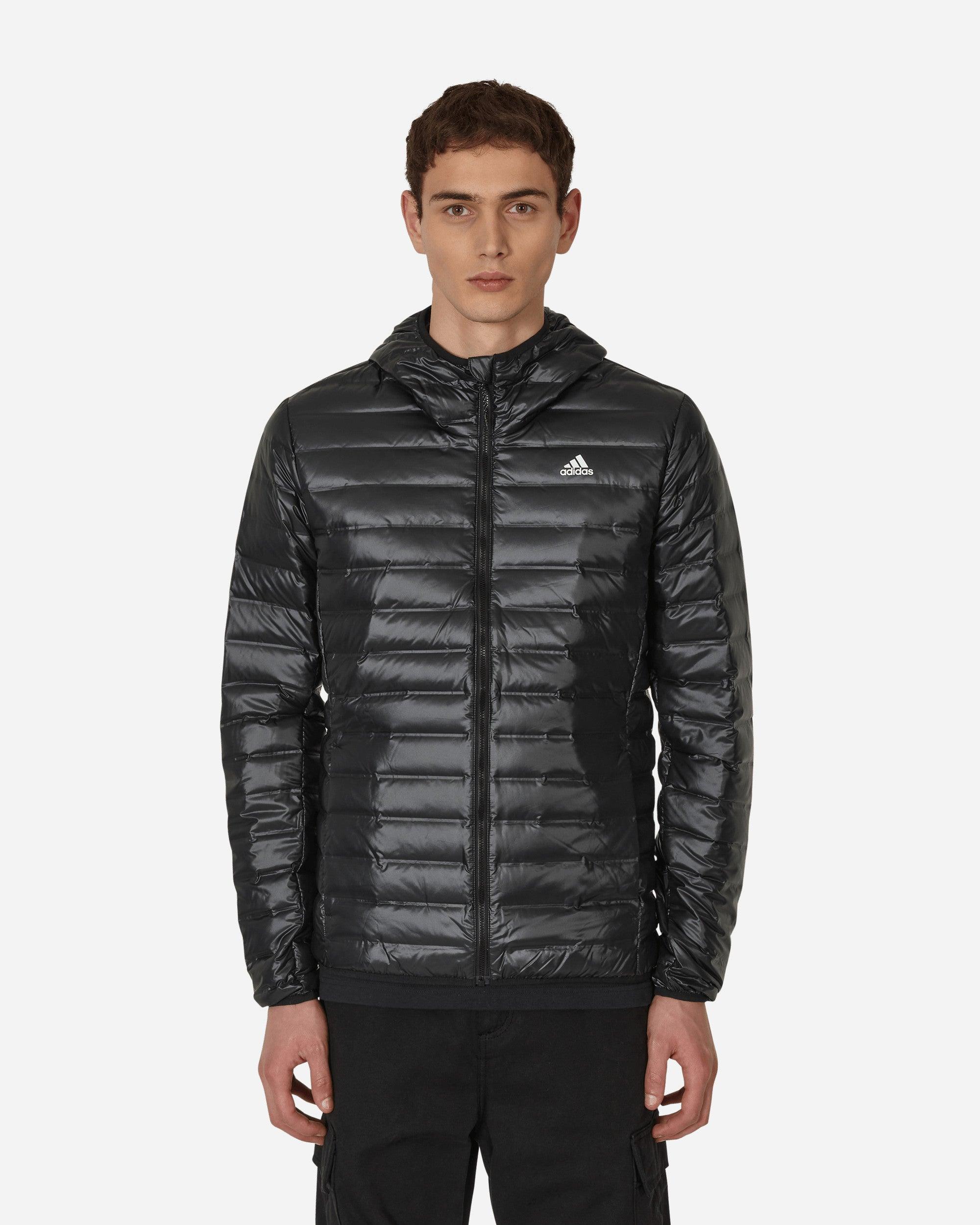 adidas Varilite Down Hooded Jacket in Black for Men | Lyst