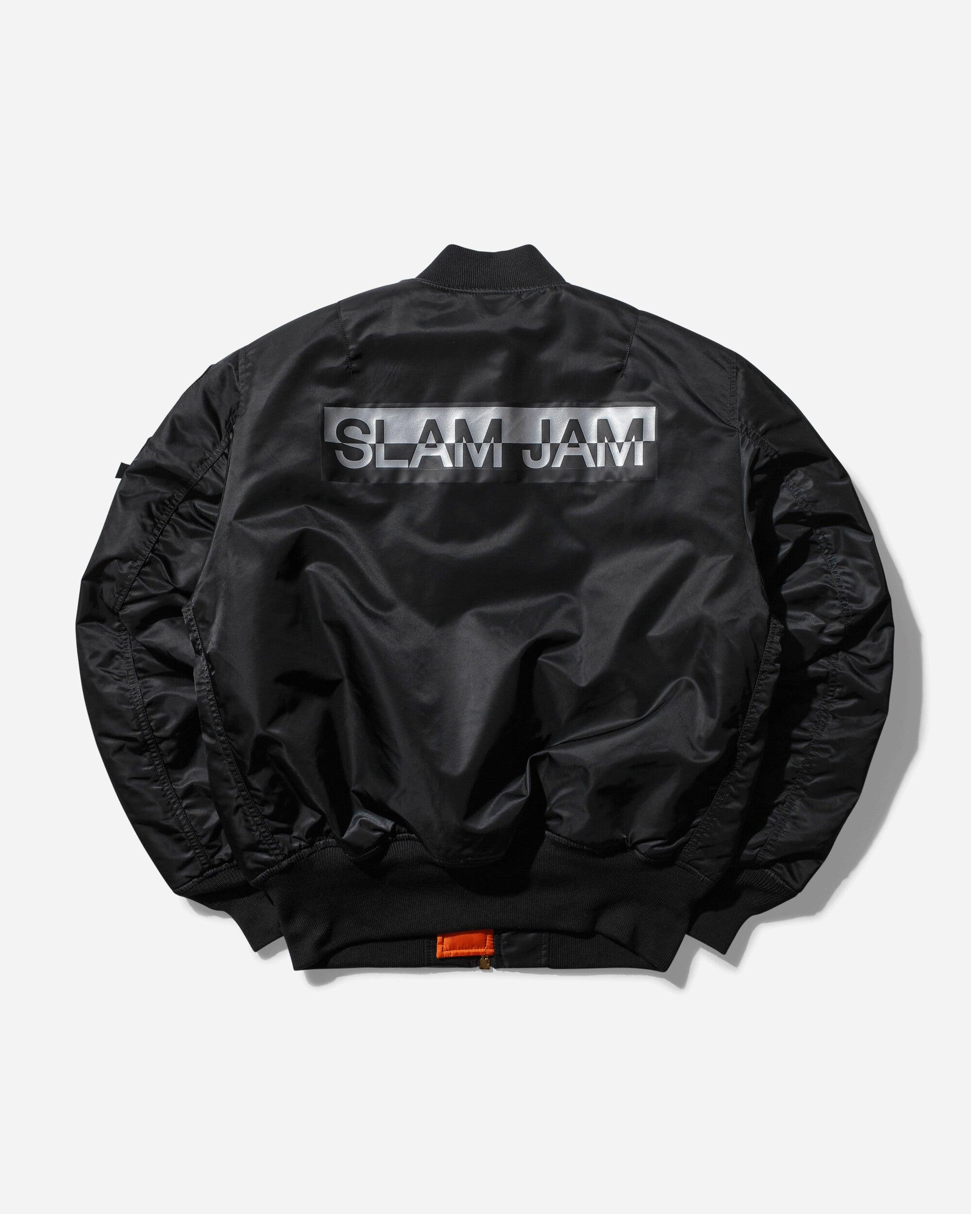 Alpha Industries Slam Jam Ma-1 Bomber Jacket in Black for Alpha Industries Slam Jam Ma-1 Bomber Jacket in Black for