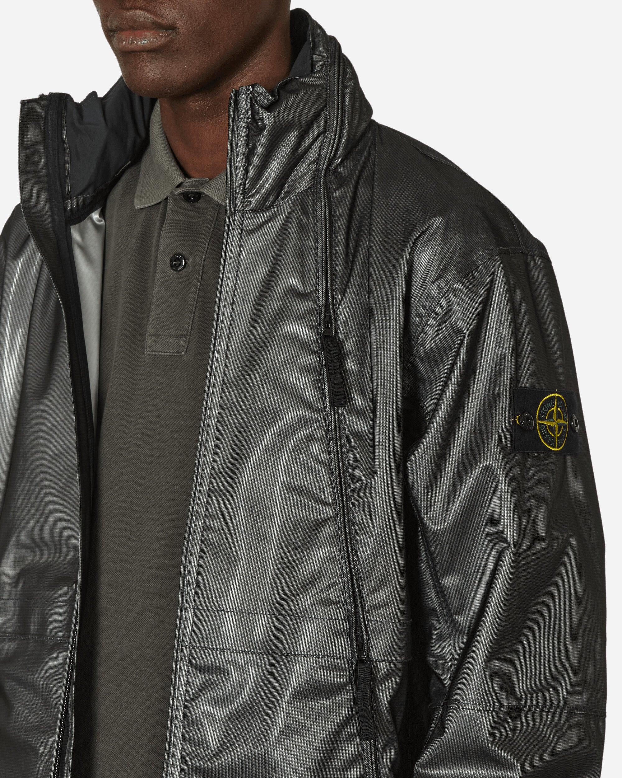 Stone Island Metallic Run Proof Nylon Jacket in Black for Men | Lyst