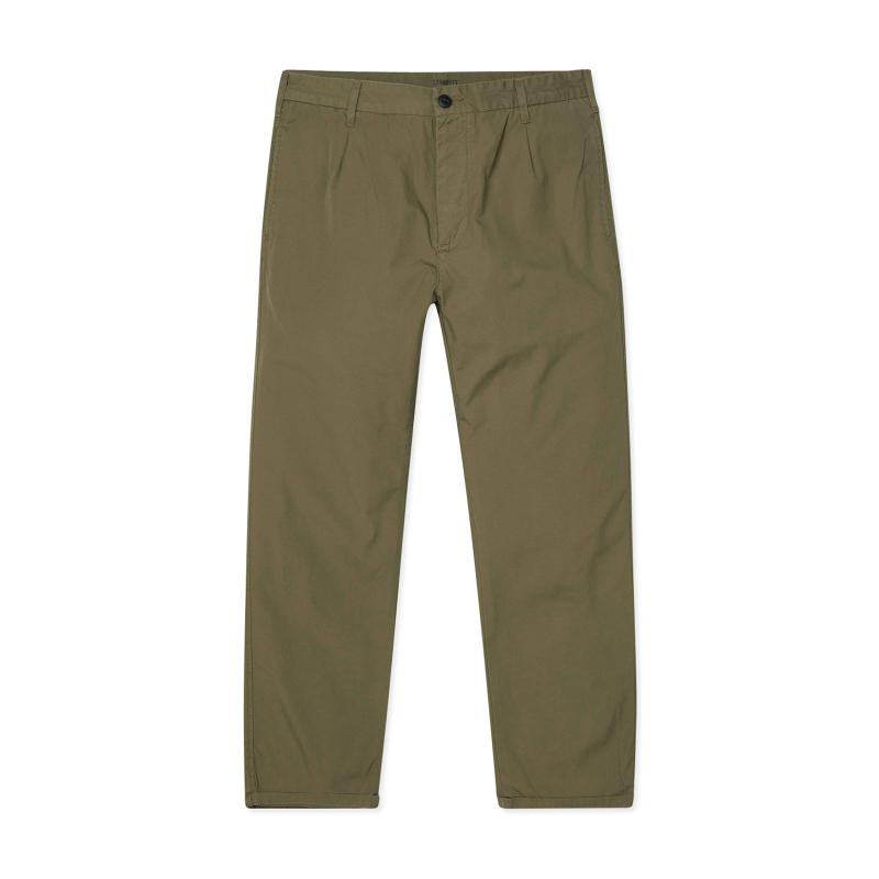 Carhartt WIP Cotton Gerald Pant Tundra Rinsed in Green for Men - Lyst