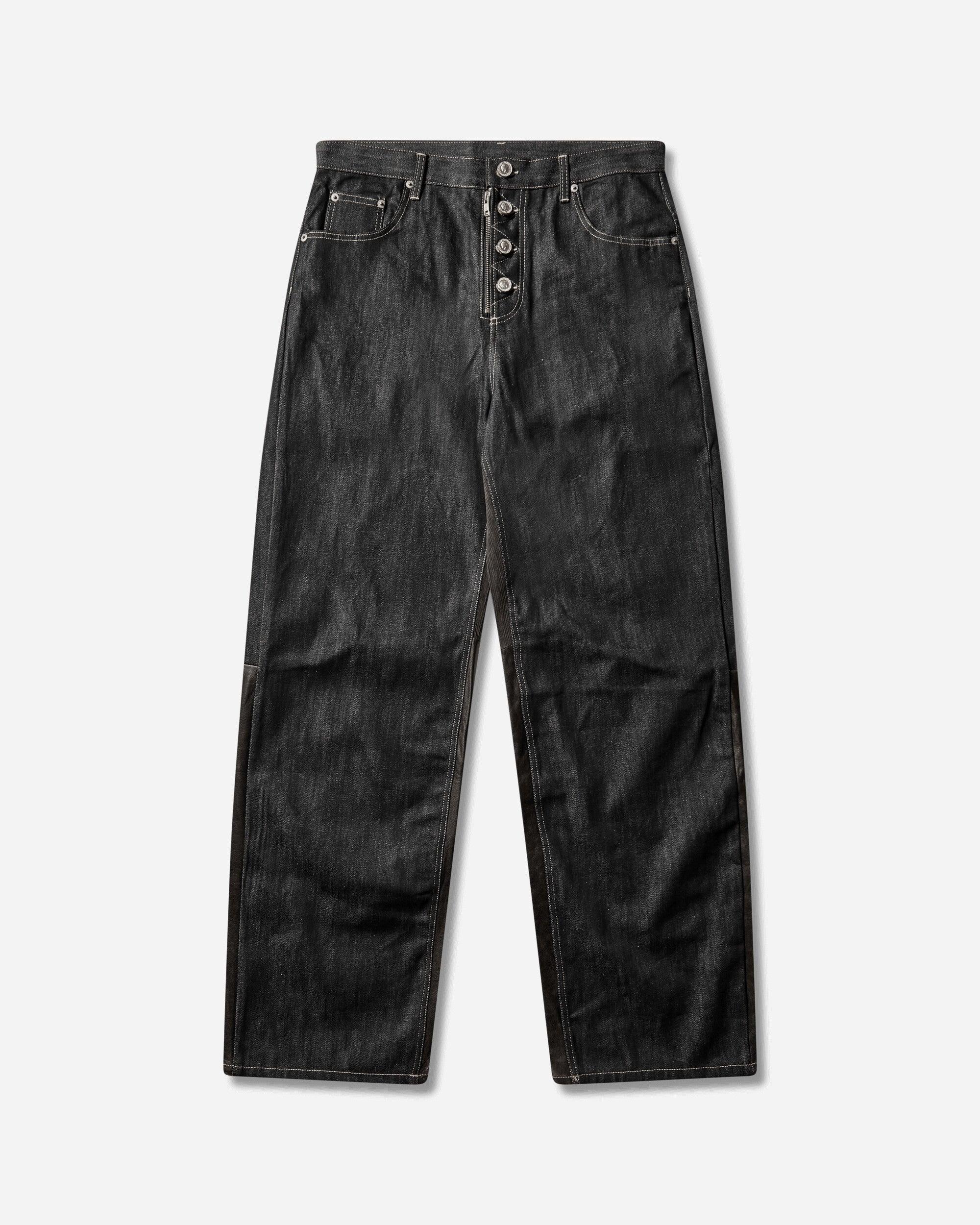 Protocol Index Men S Paneled Hybrid Denim Pants Indigo / Leather