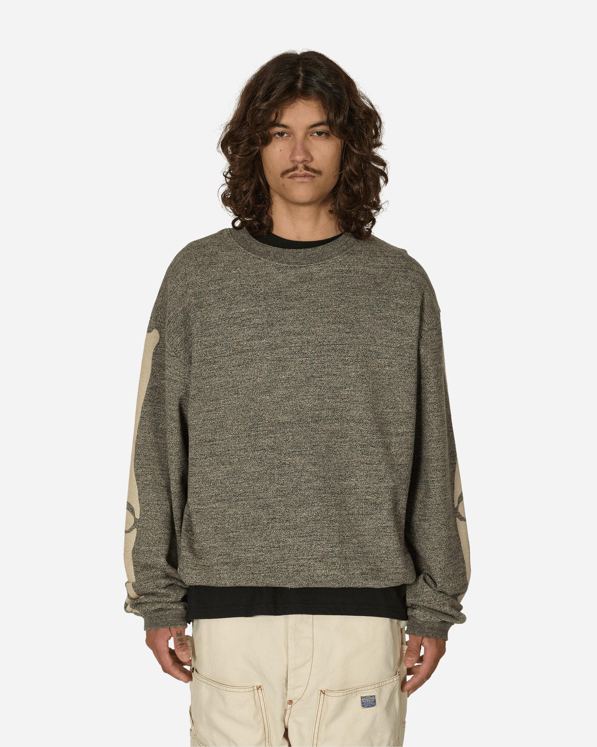 Kapital Grandrelle Fleece Knit Big Crewneck Sweatshirt (Bone