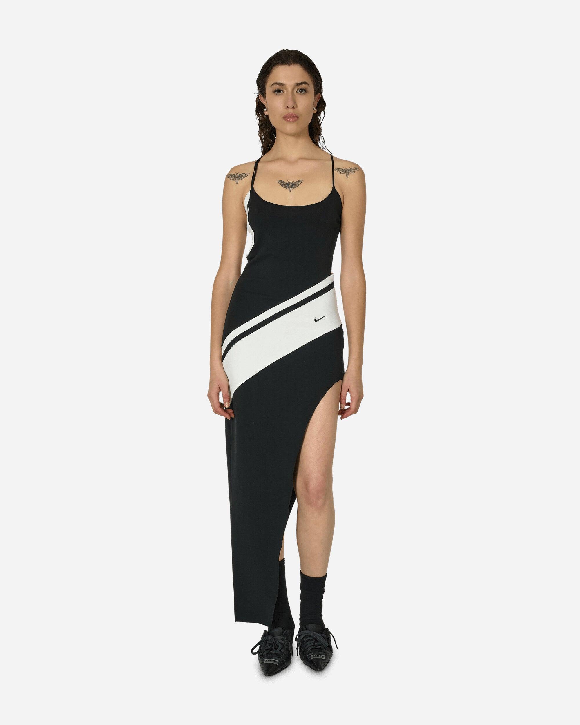 nike dress black and white