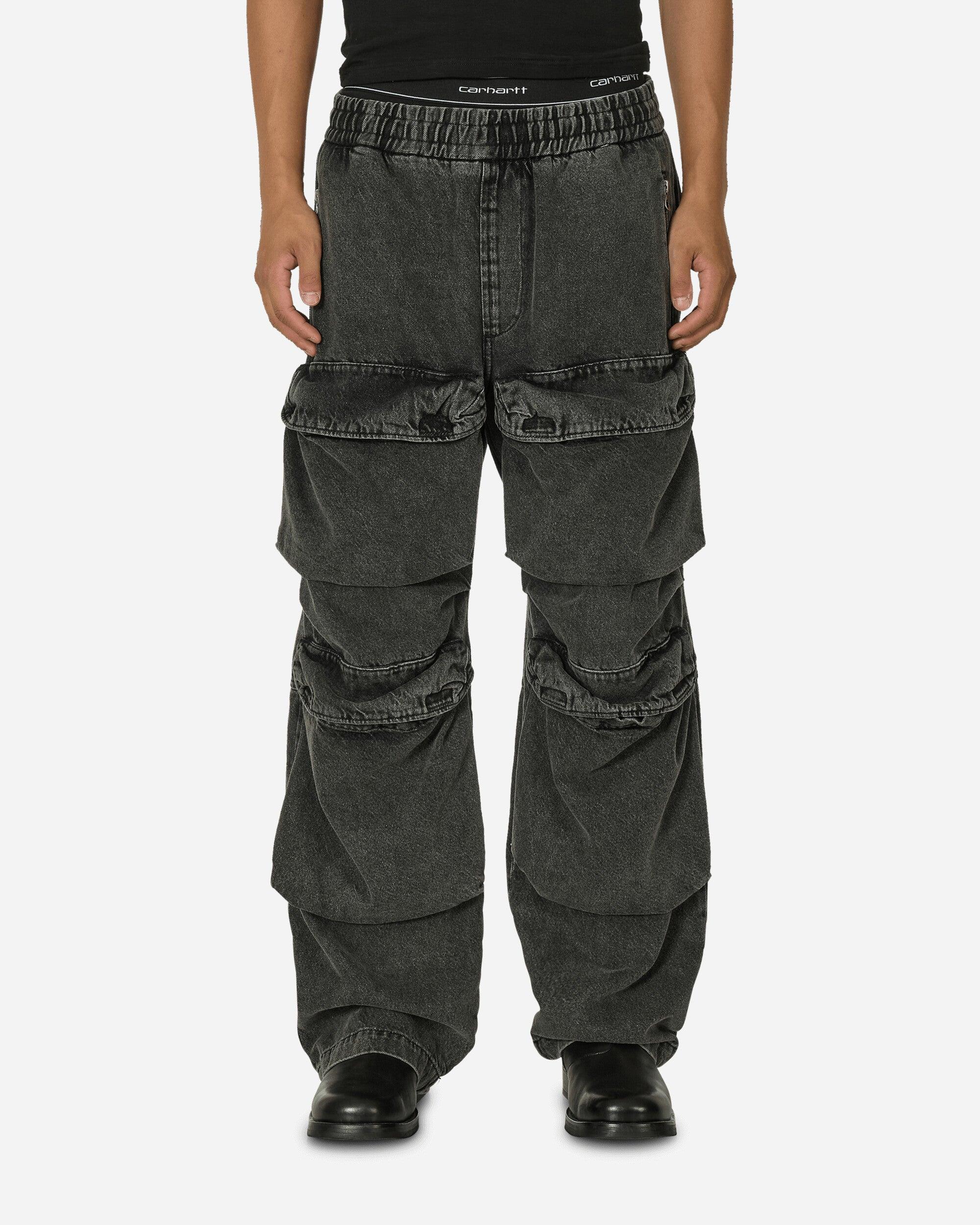 DIESEL Denim Cargo Pants in Black for Men | Lyst
