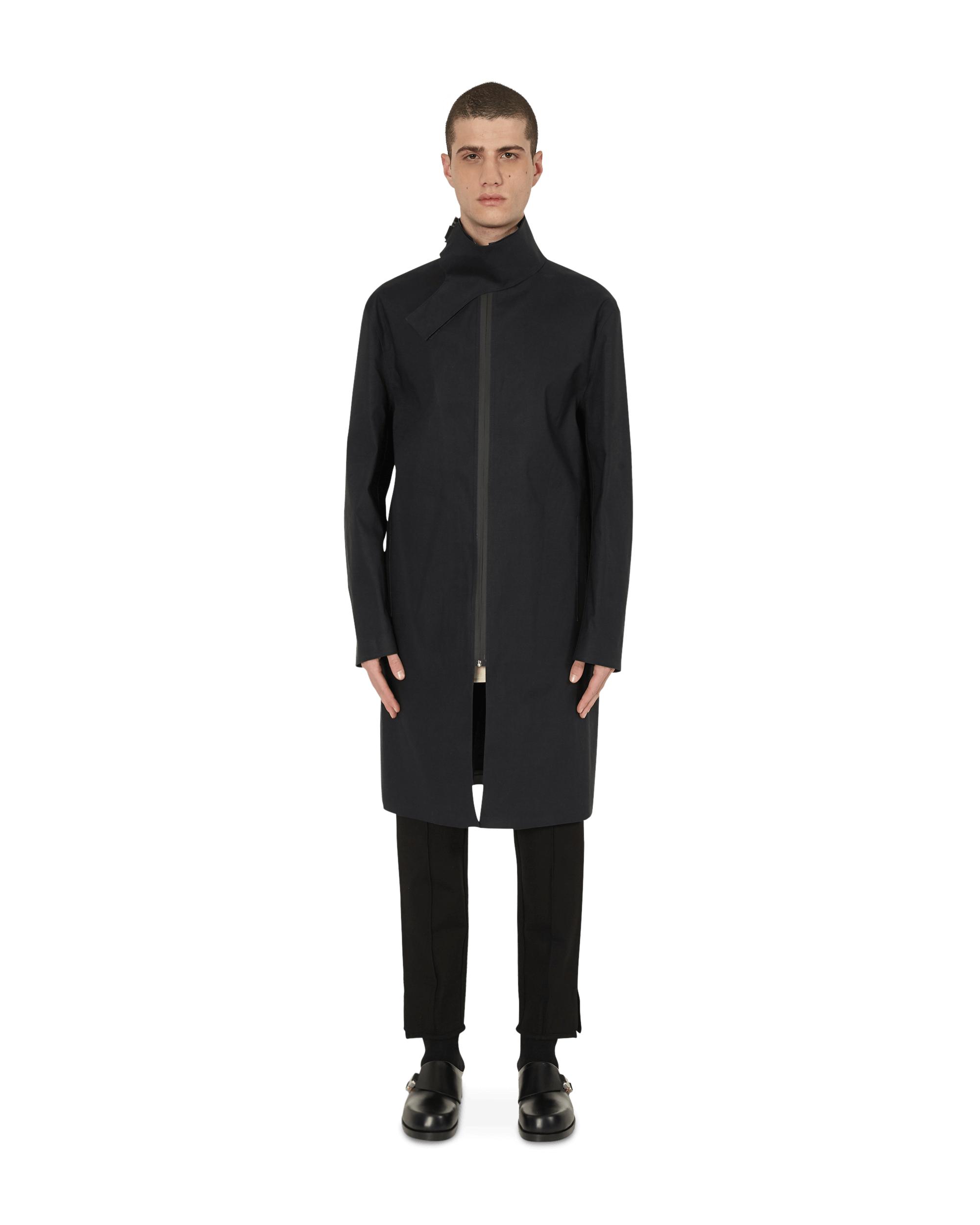 black mackintosh coat