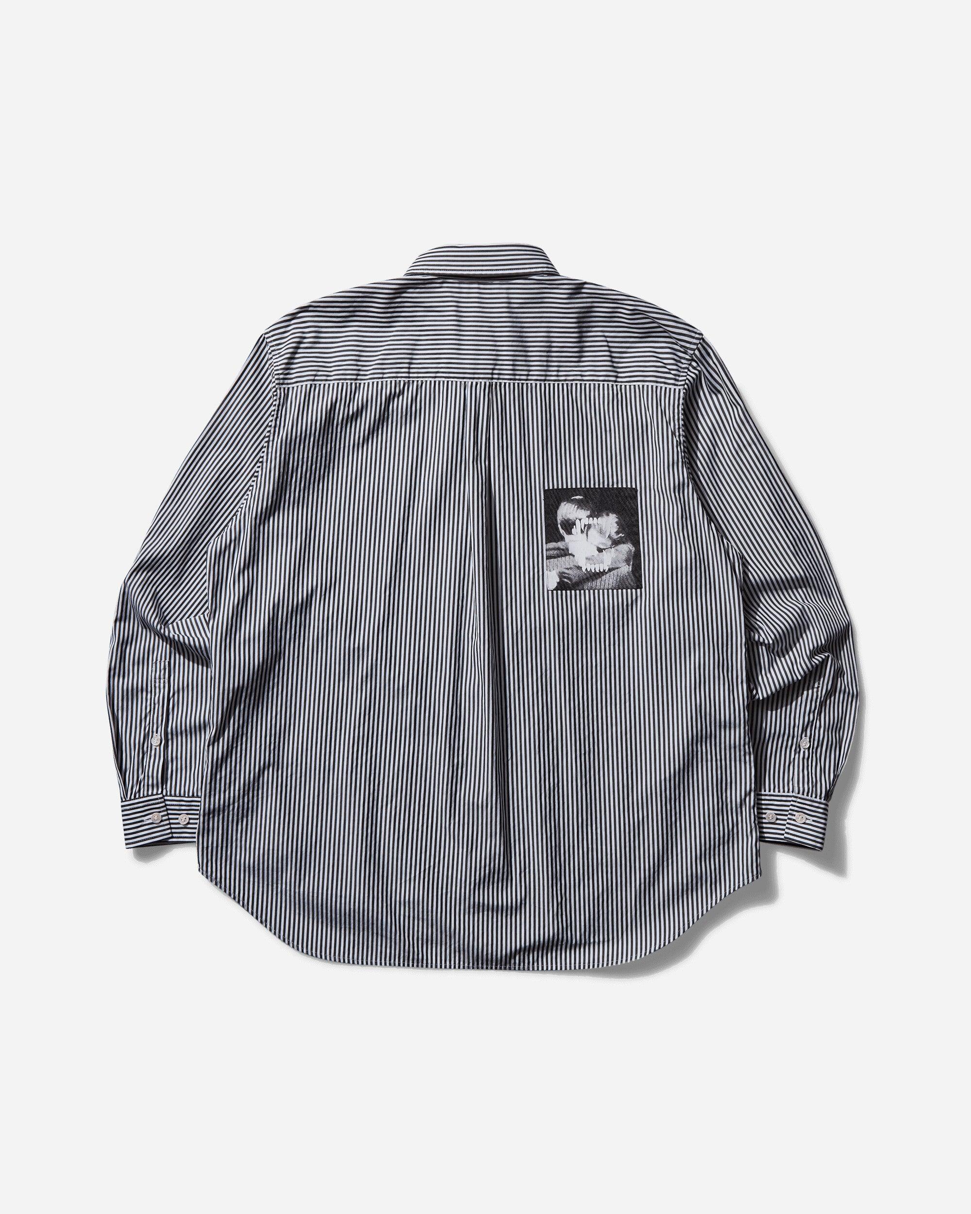 Undercover S Patchwork Striped Shirt in Gray for Men | Lyst