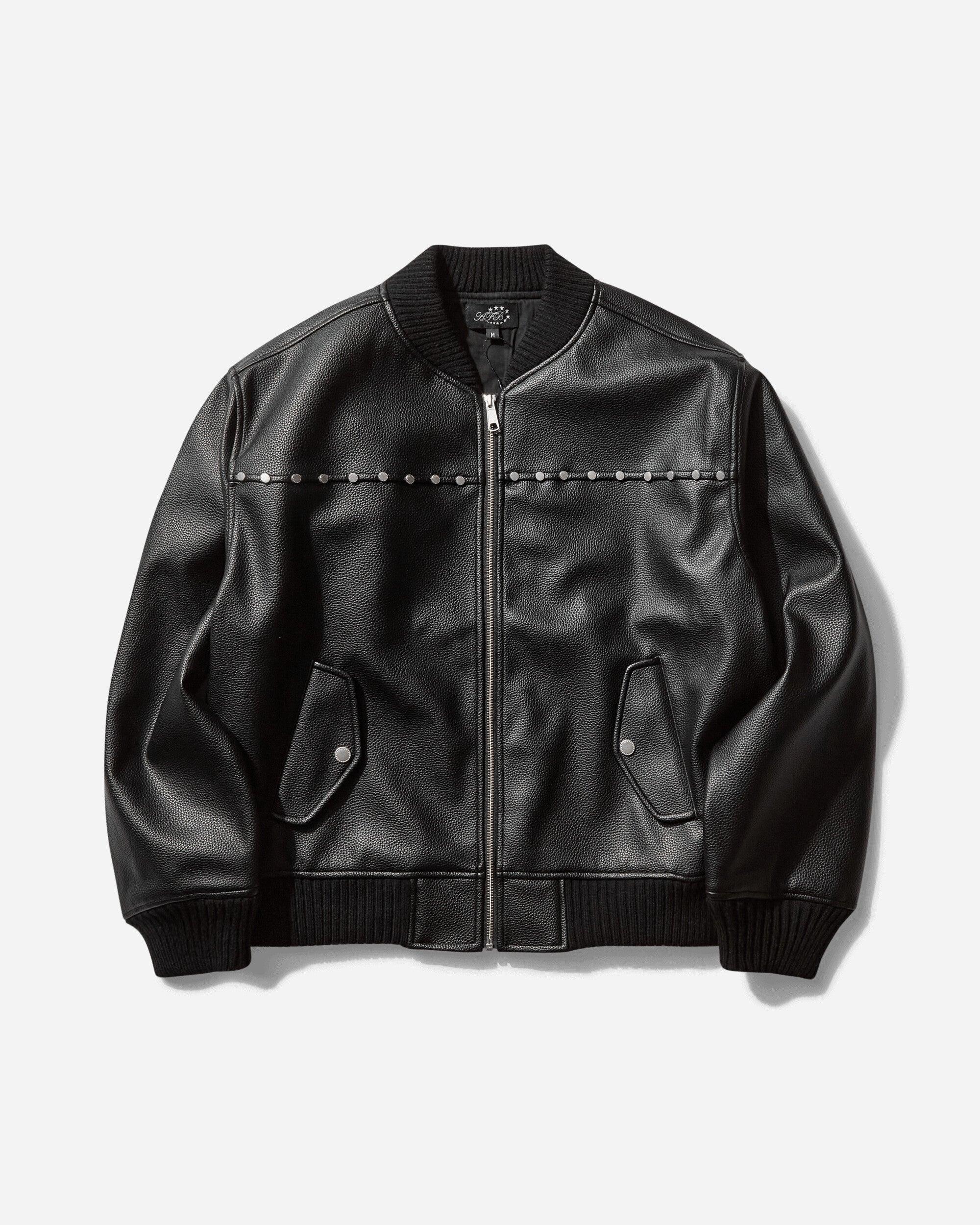 AFB Men S Studded Bomber Jacket in Black for Men | Lyst UK