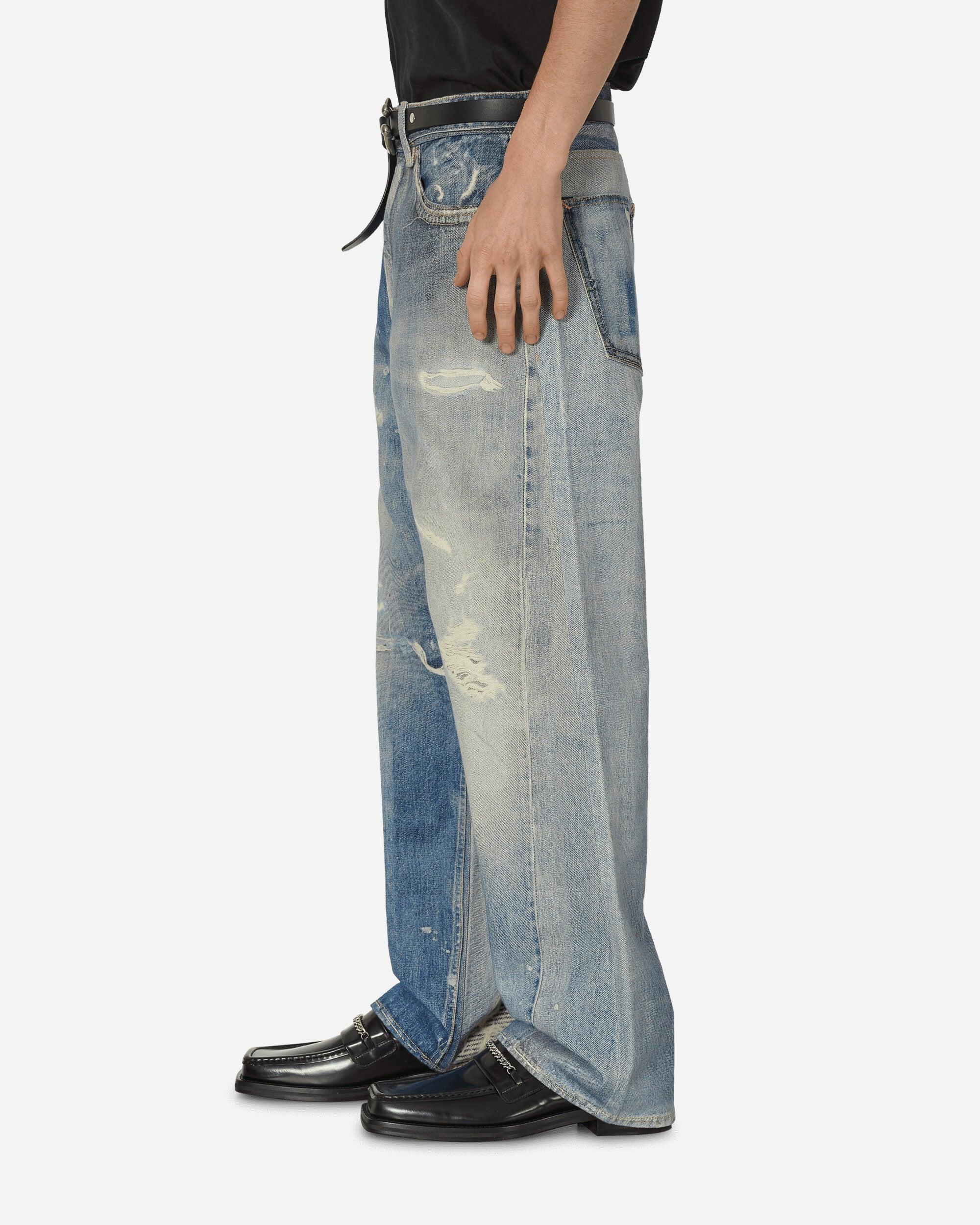 Our Legacy Digital Denim Print Third Cut Jeans in Blue for Our Legacy Digital Denim Print Third Cut Jeans in Blue for