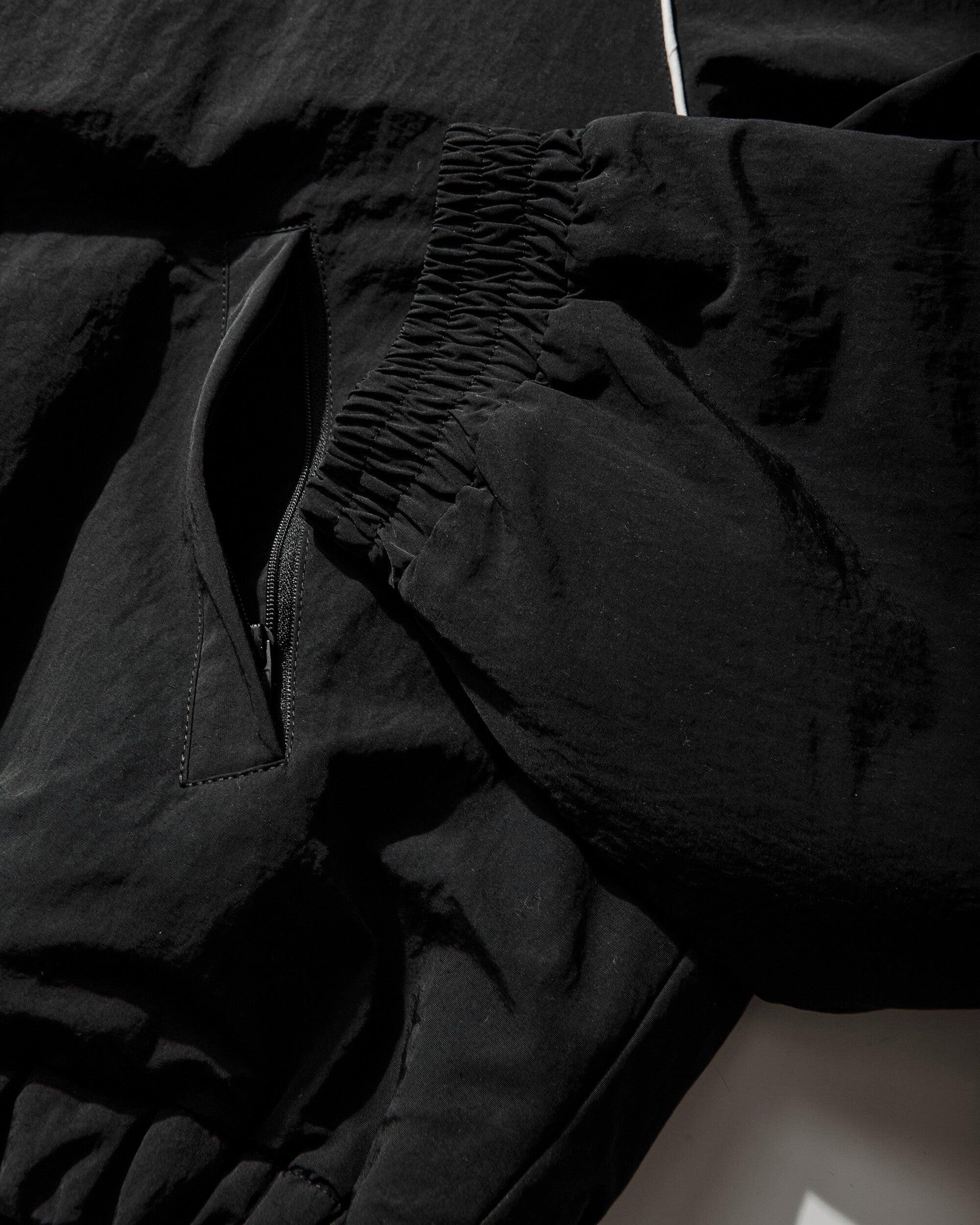 Protocol Index Exaggerated Shoulder Track Jacket in Black for Men 
