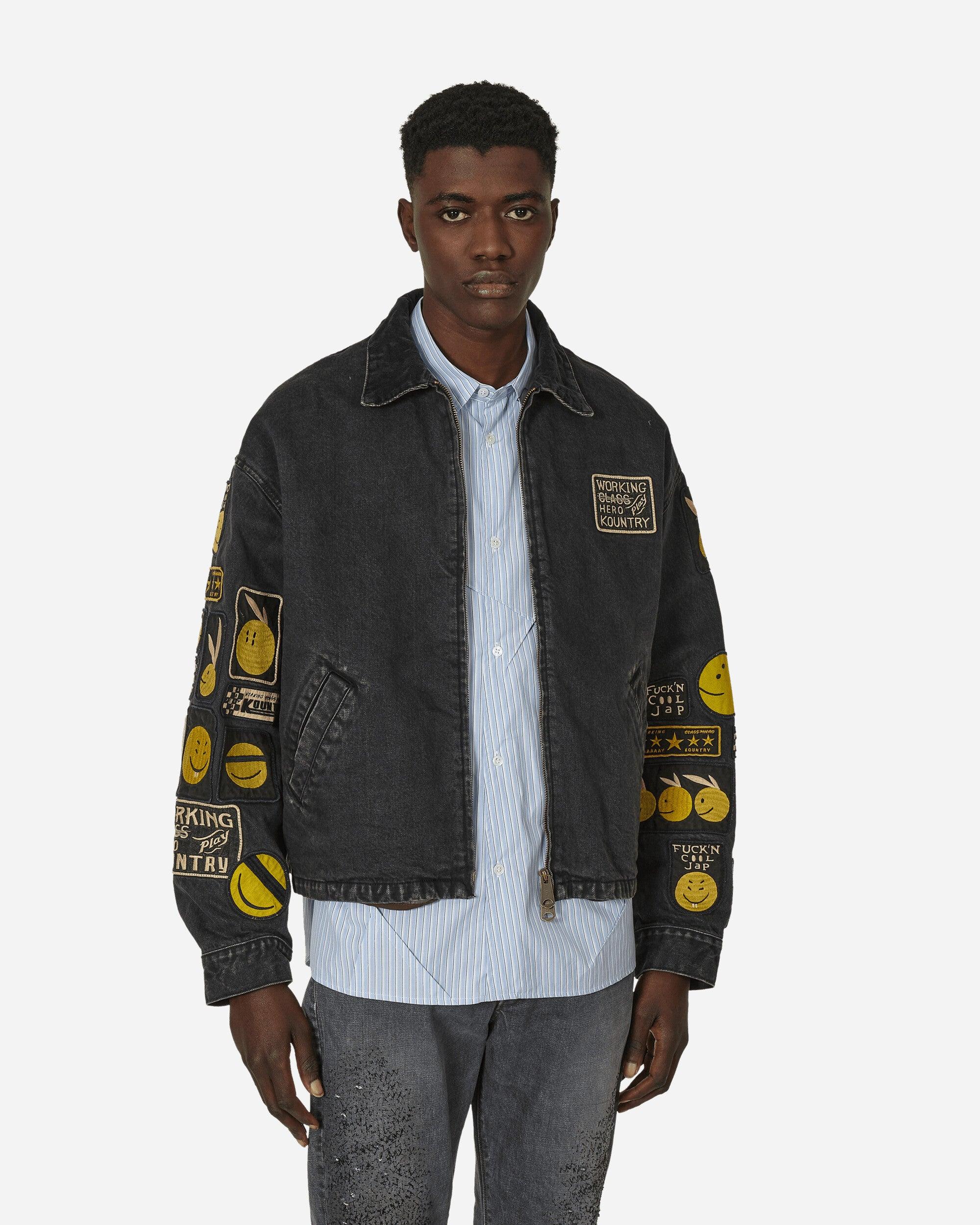 Kapital 14Oz Denim T-Back Drizzler Jacket (Anarchy Rainbowy Kapital 14Oz Denim T-Back Drizzler Jacket (Anarchy Rainbowy