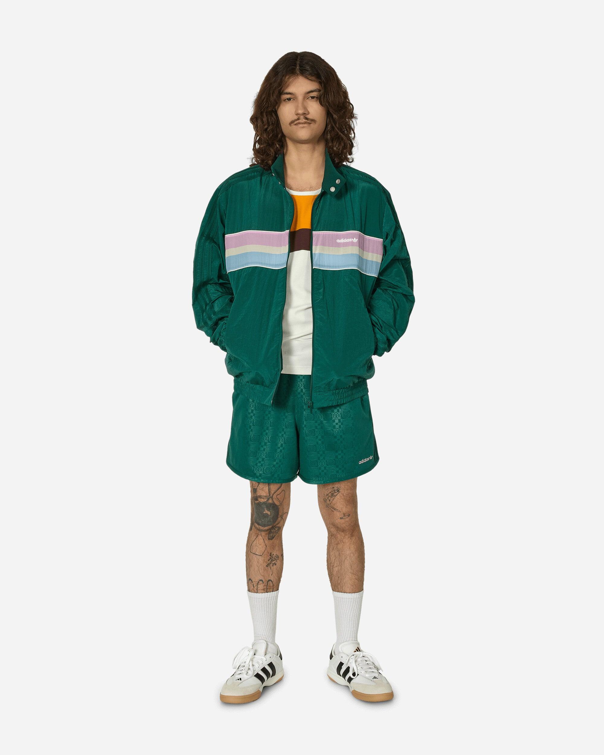 [ADIDAS] ショートパンツ 3S スプリンター 80s グリーン adidas 80S Embossed 3-Stripes Sprinter Shorts Collegiate in
