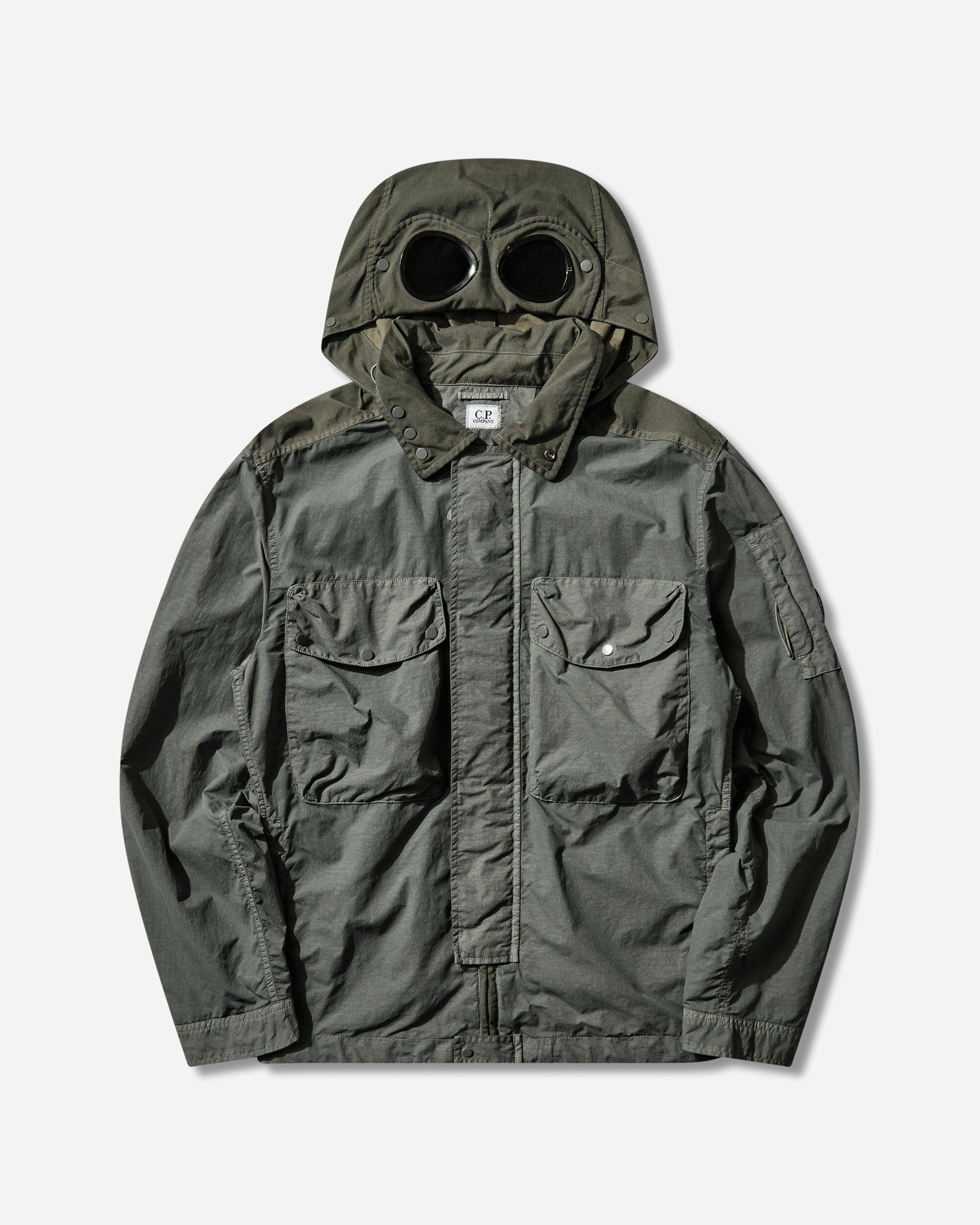 C.P. Company Men S Flatt Nylon goggle Jacket Laurel Wreath in Gray 