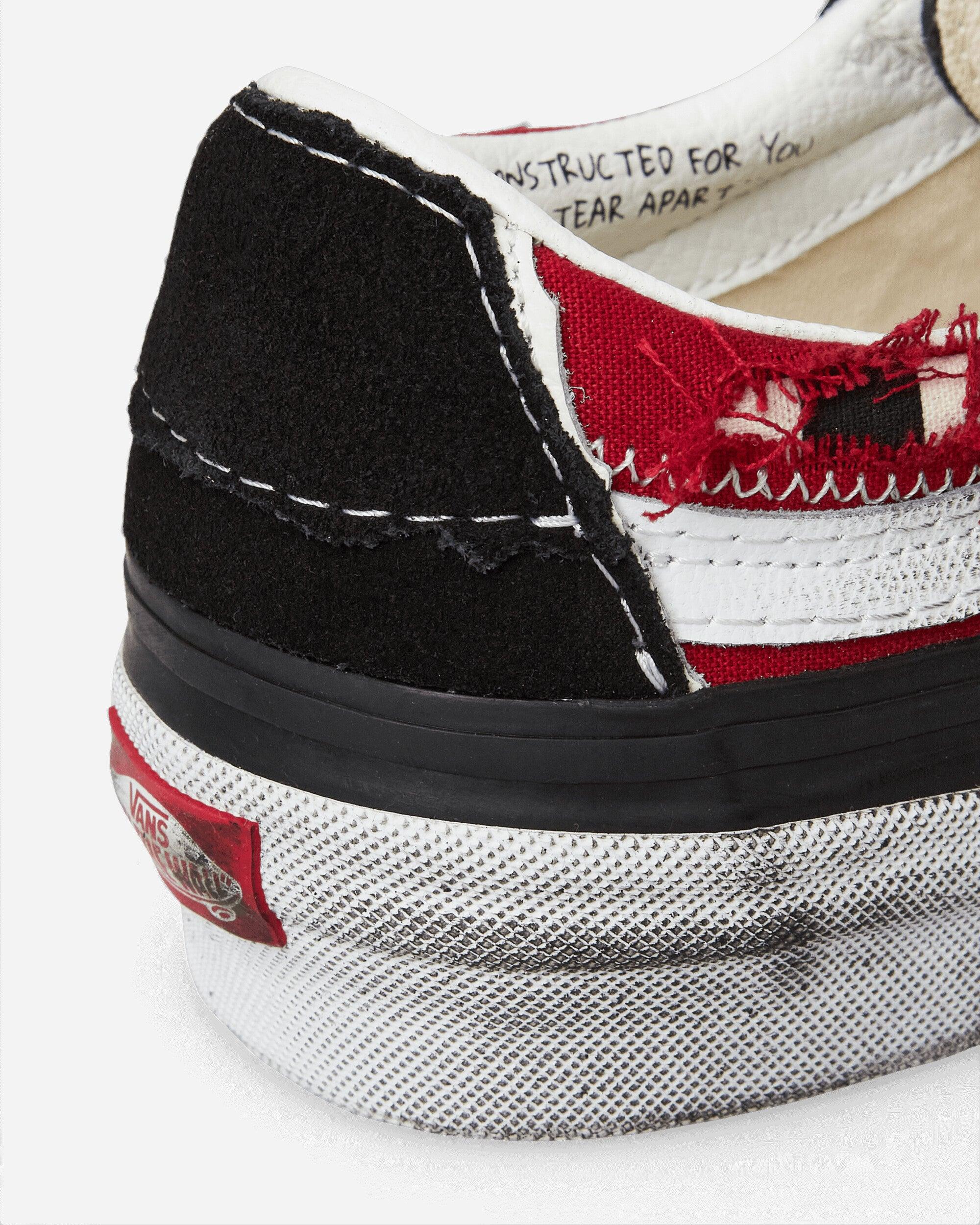 Vans Sk8-low Reconstruct Stressed Check Sneakers / Red in White for Men |  Lyst