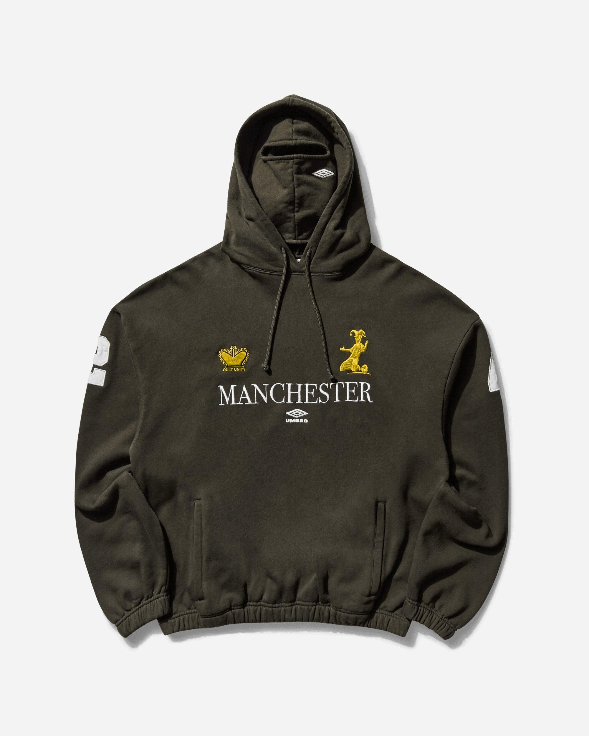 Umbro Men S Manchester Masked Hoodie Dark Olive for Men | Lyst