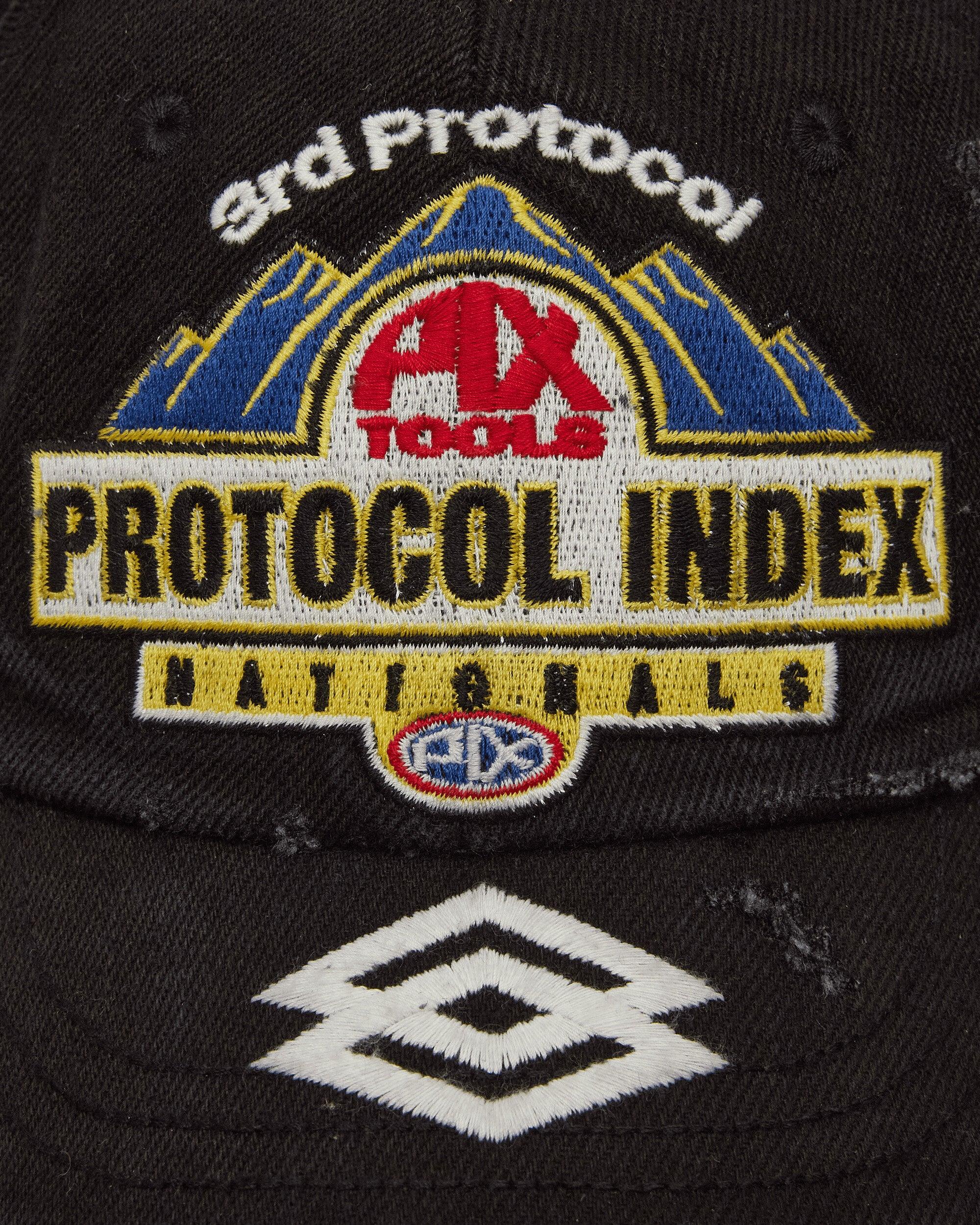 帽子 Protocol Index RACING CAP / BLK Protocol Index FW25 Racing Cap / Black - Nubian