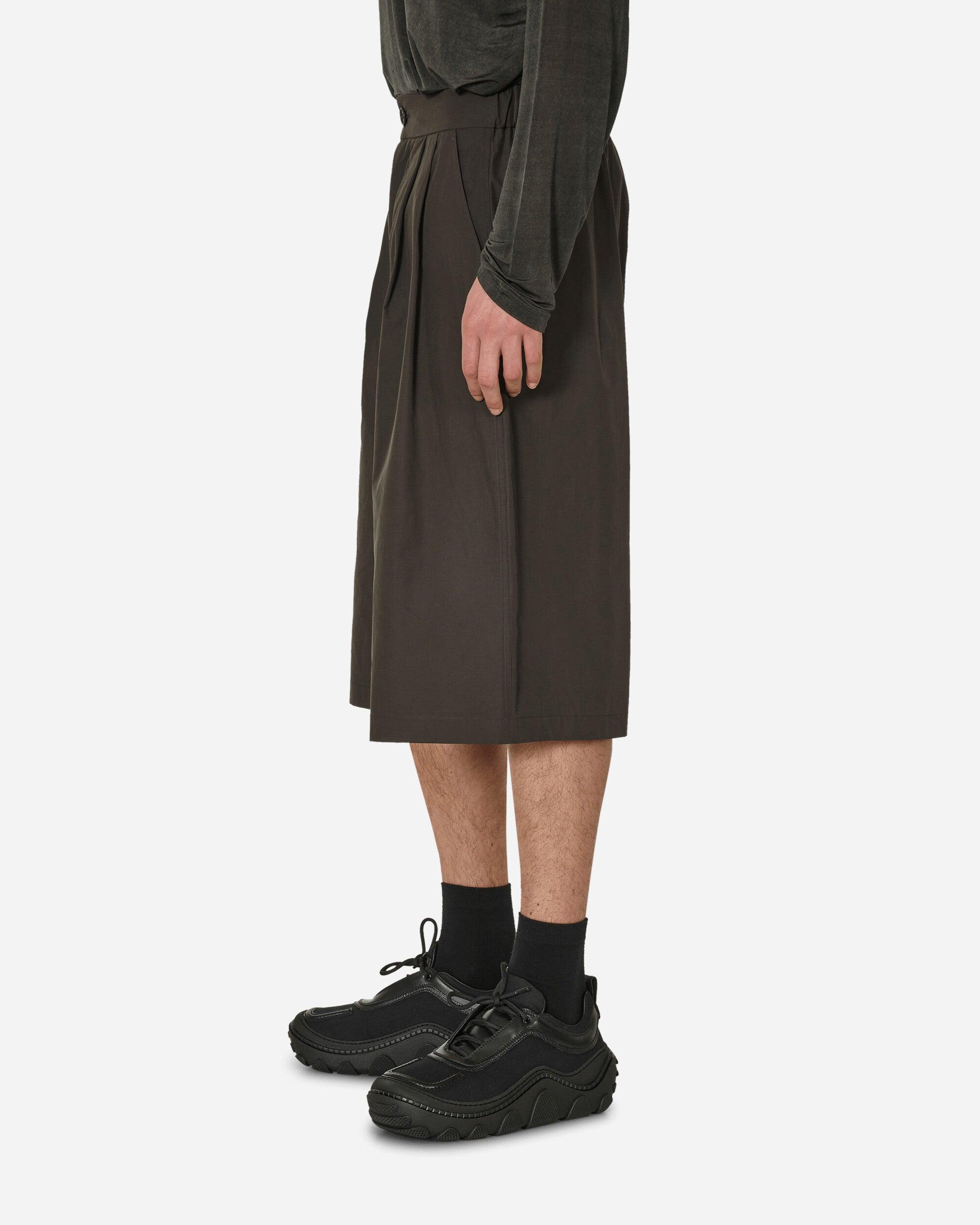 Amomento Two Tuck Wide Shorts Charcoal in Grey for Men | Lyst