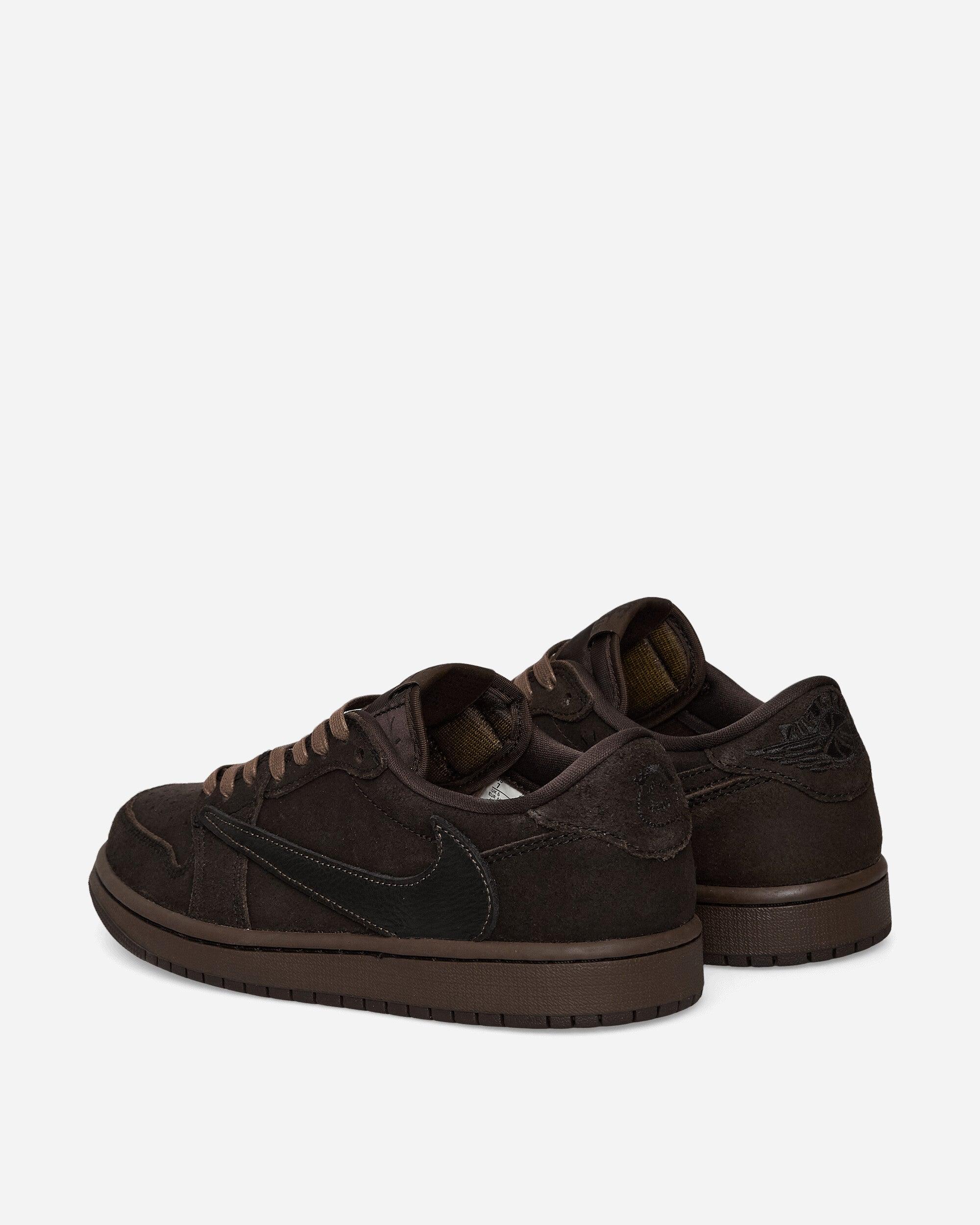 Nike Travis Scott Air Jordan 1 Low Sneakers Velvet Dark Mocha in